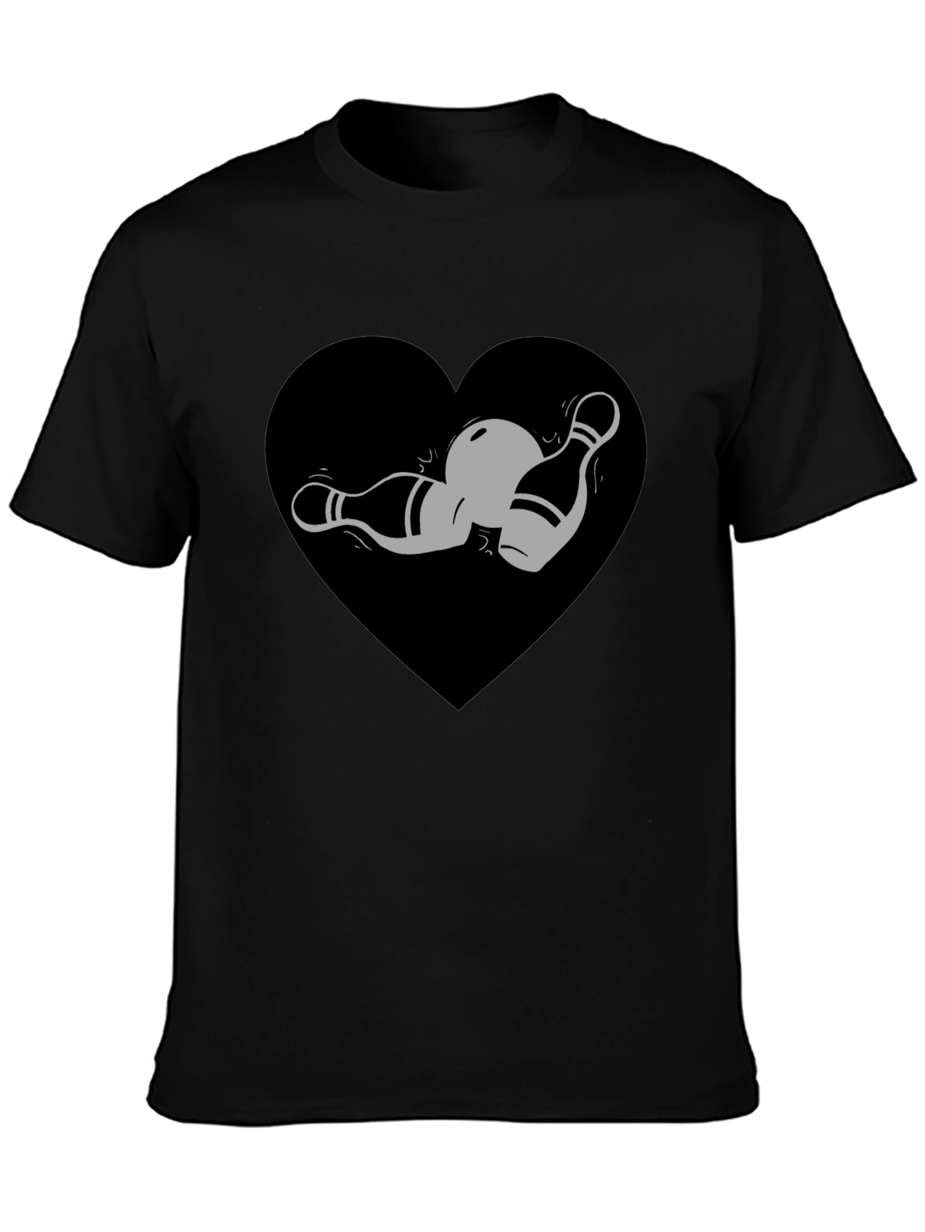 Bowling Heart T-Shirt - Strike Up Your Style!