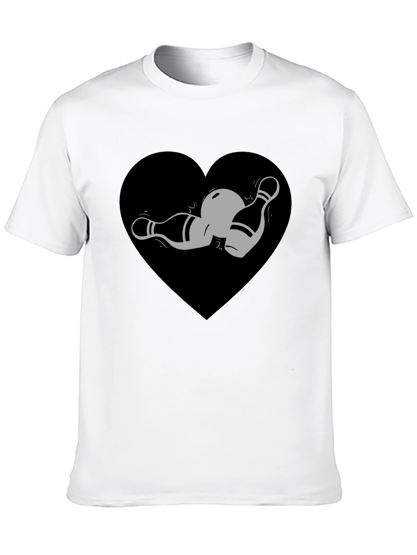 Bowling Heart T-Shirt - Strike Up Your Style!