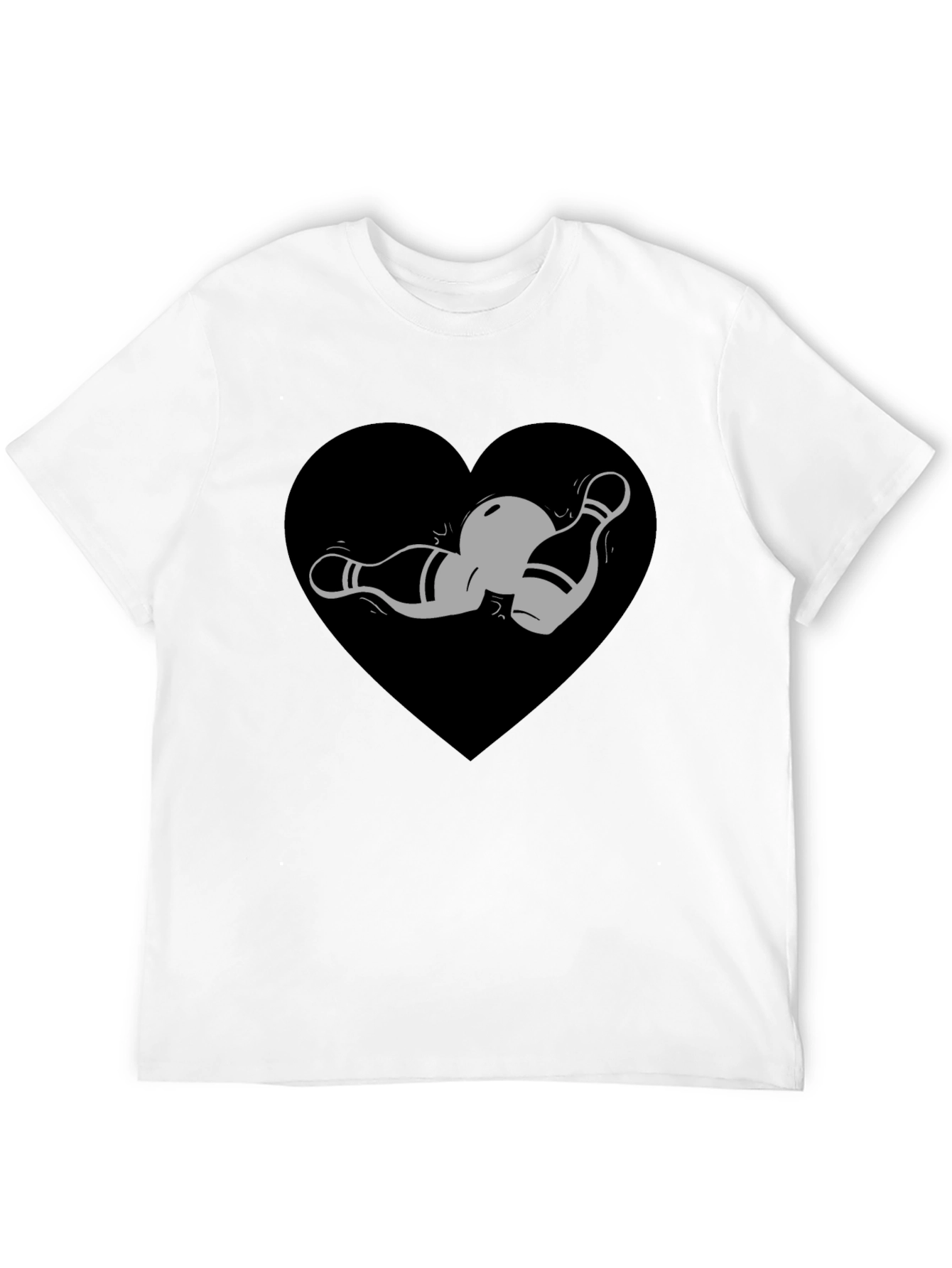 Bowling Heart T-Shirt - Strike Up Your Style!