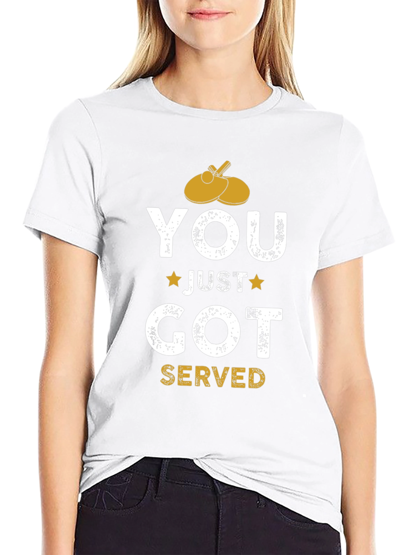 You Just Got Served Table Tennis Graphic T-Shirt