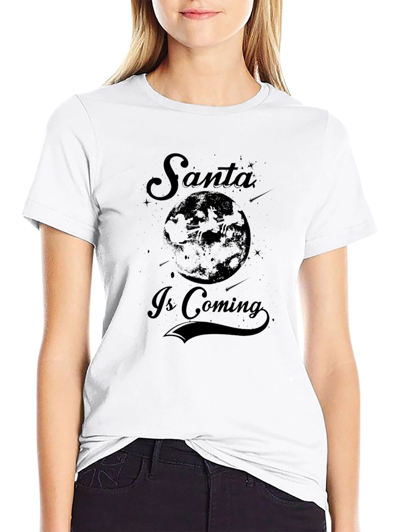 Santa is Coming Graphic T-Shirt