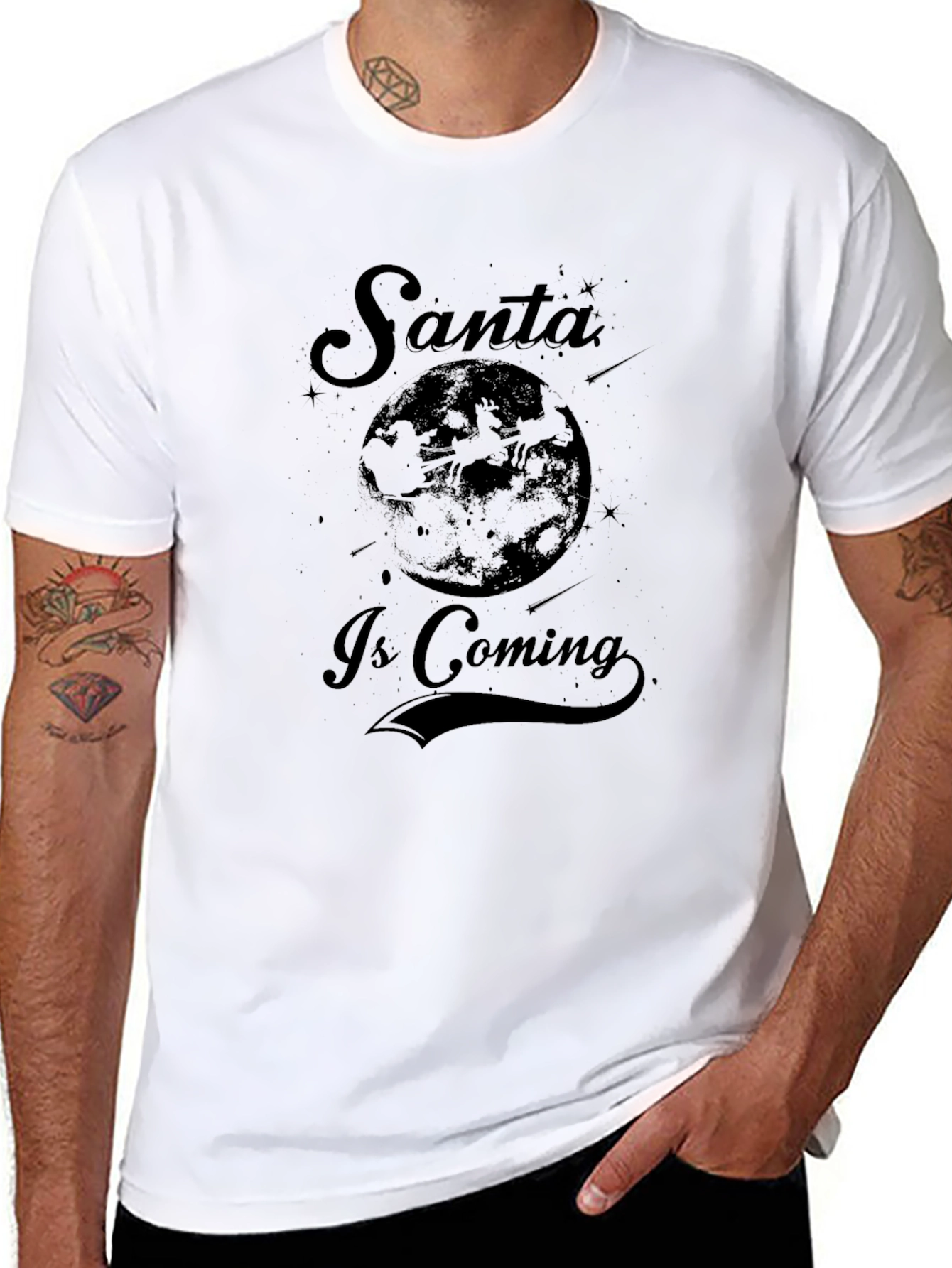 Santa is Coming Graphic T-Shirt