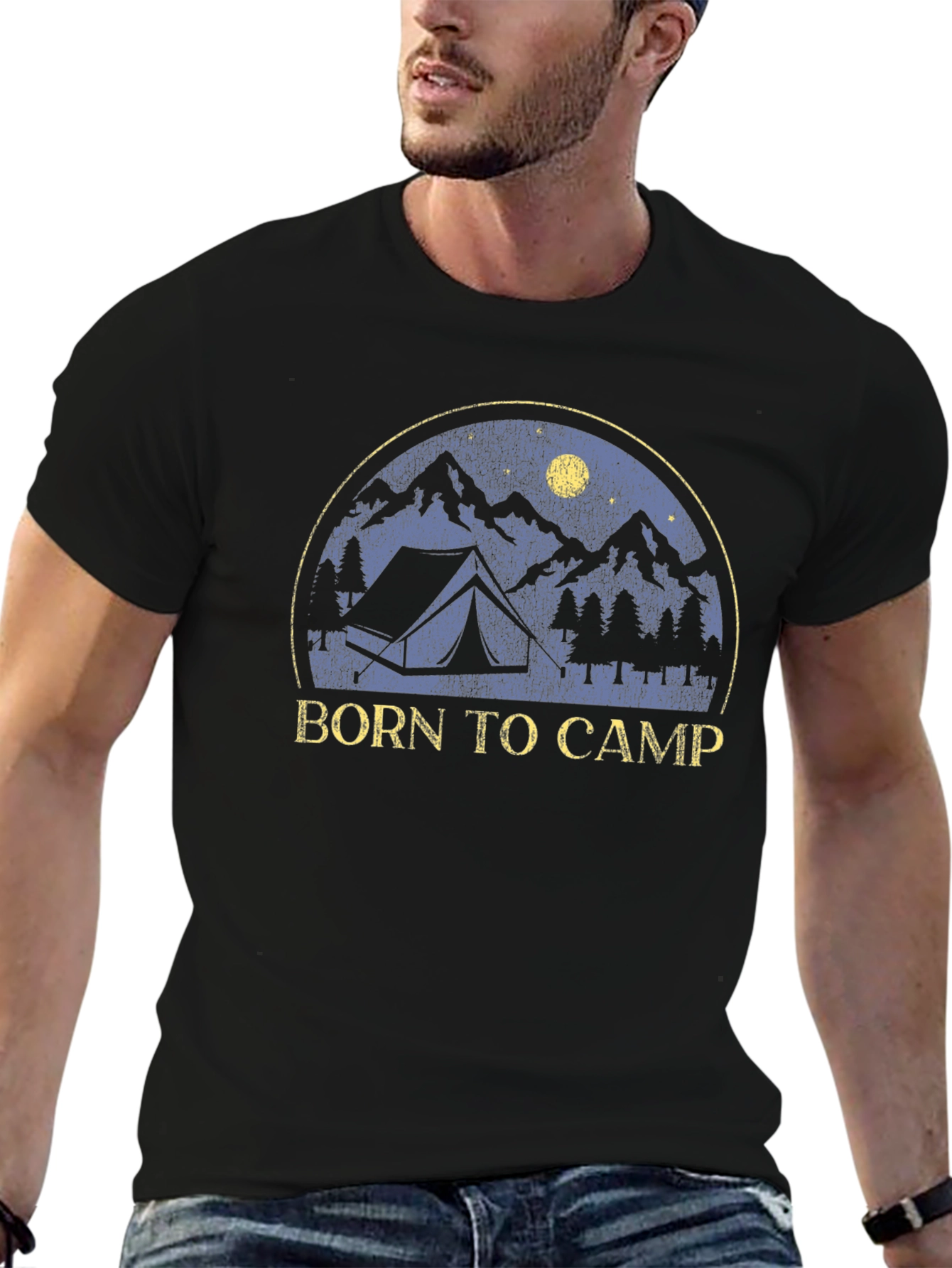 Born to Camp Graphic Tee - Adventure Awaits!