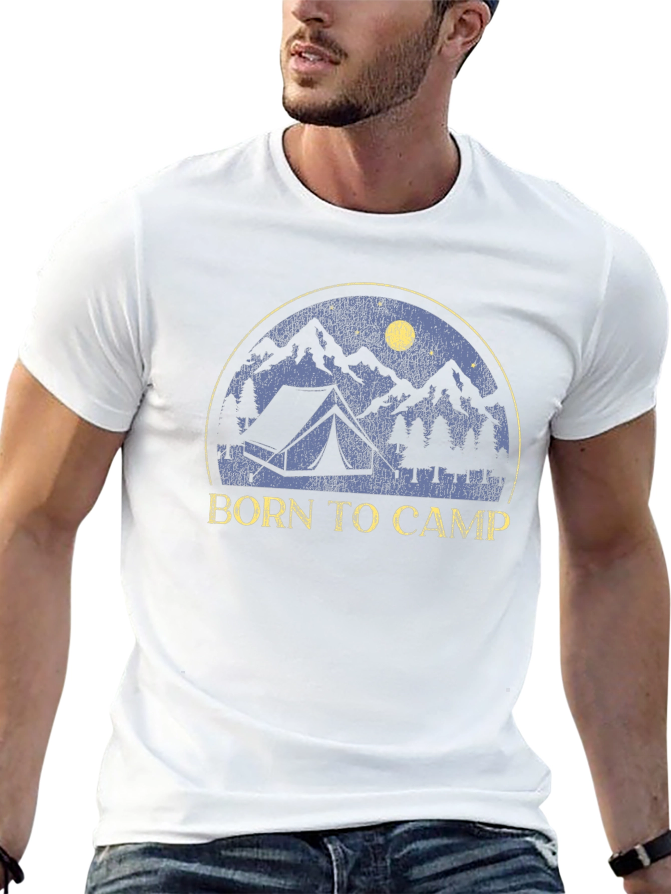 Born to Camp Graphic Tee - Adventure Awaits!