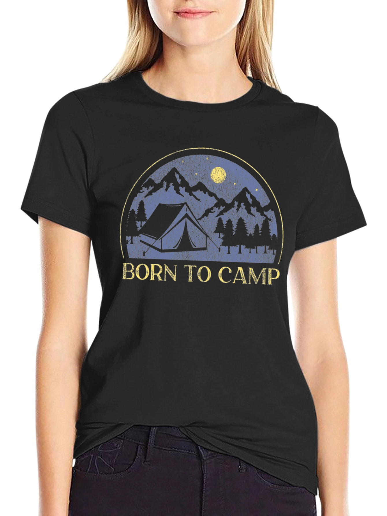 Born to Camp Graphic Tee - Adventure Awaits!