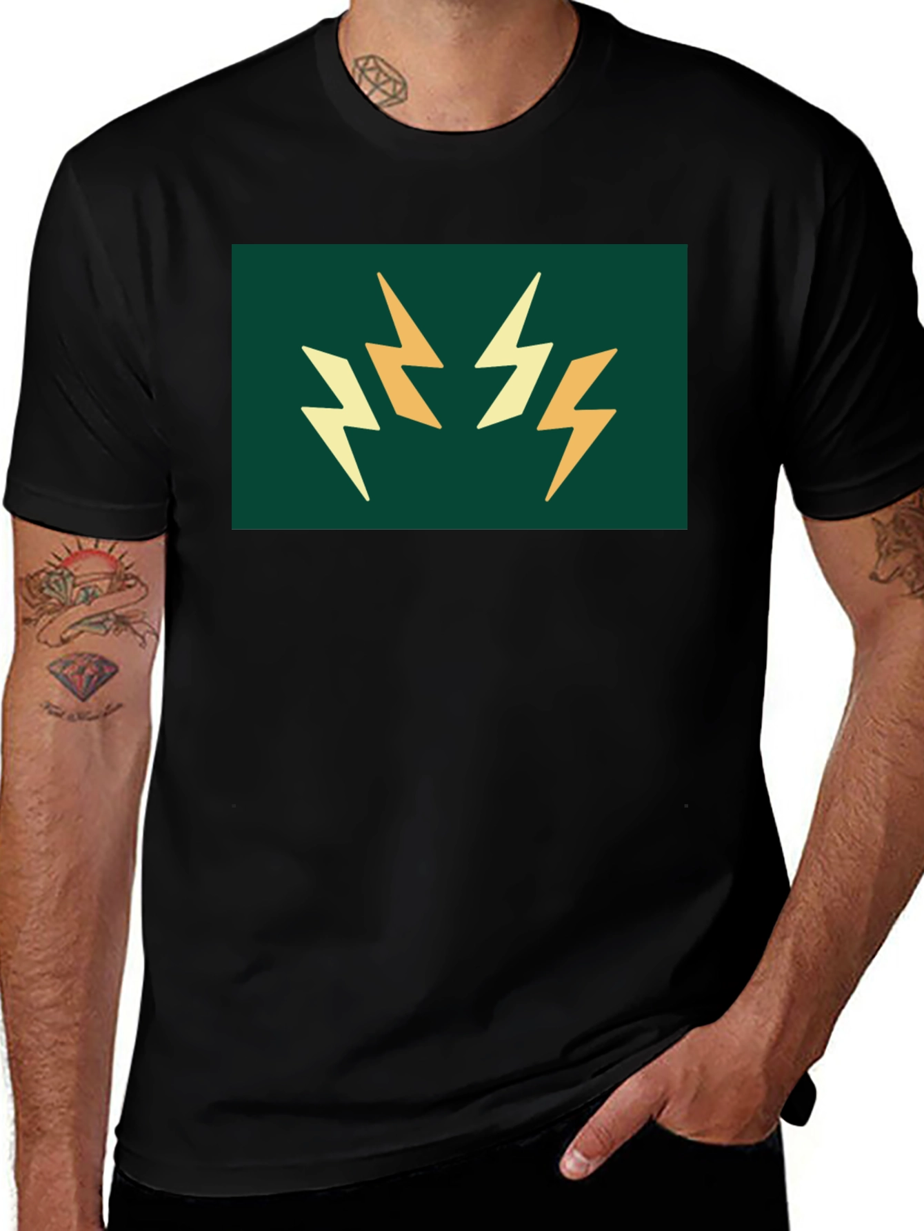 Lightning Bolt Graphic T-Shirt