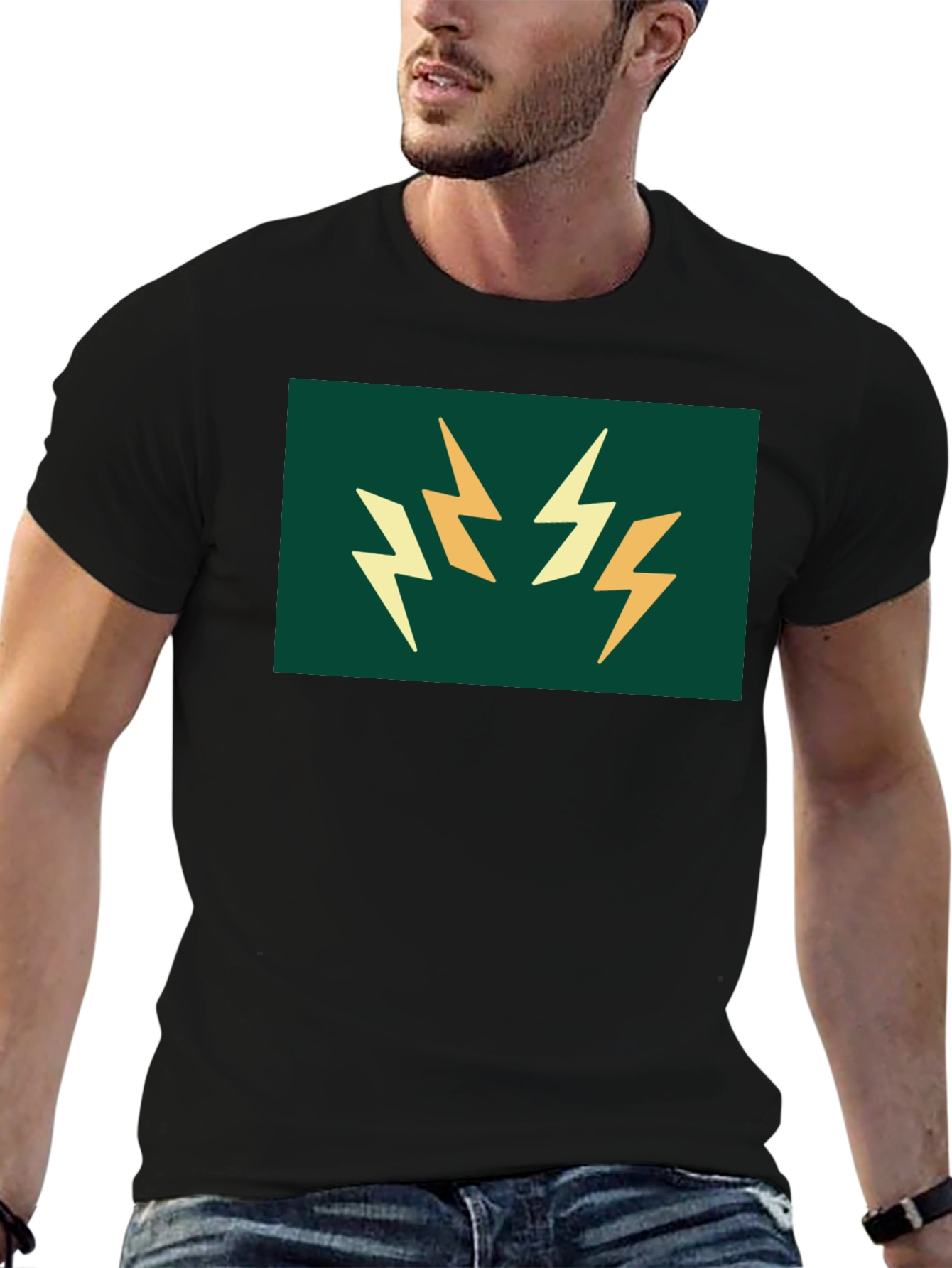 Lightning Bolt Graphic T-Shirt