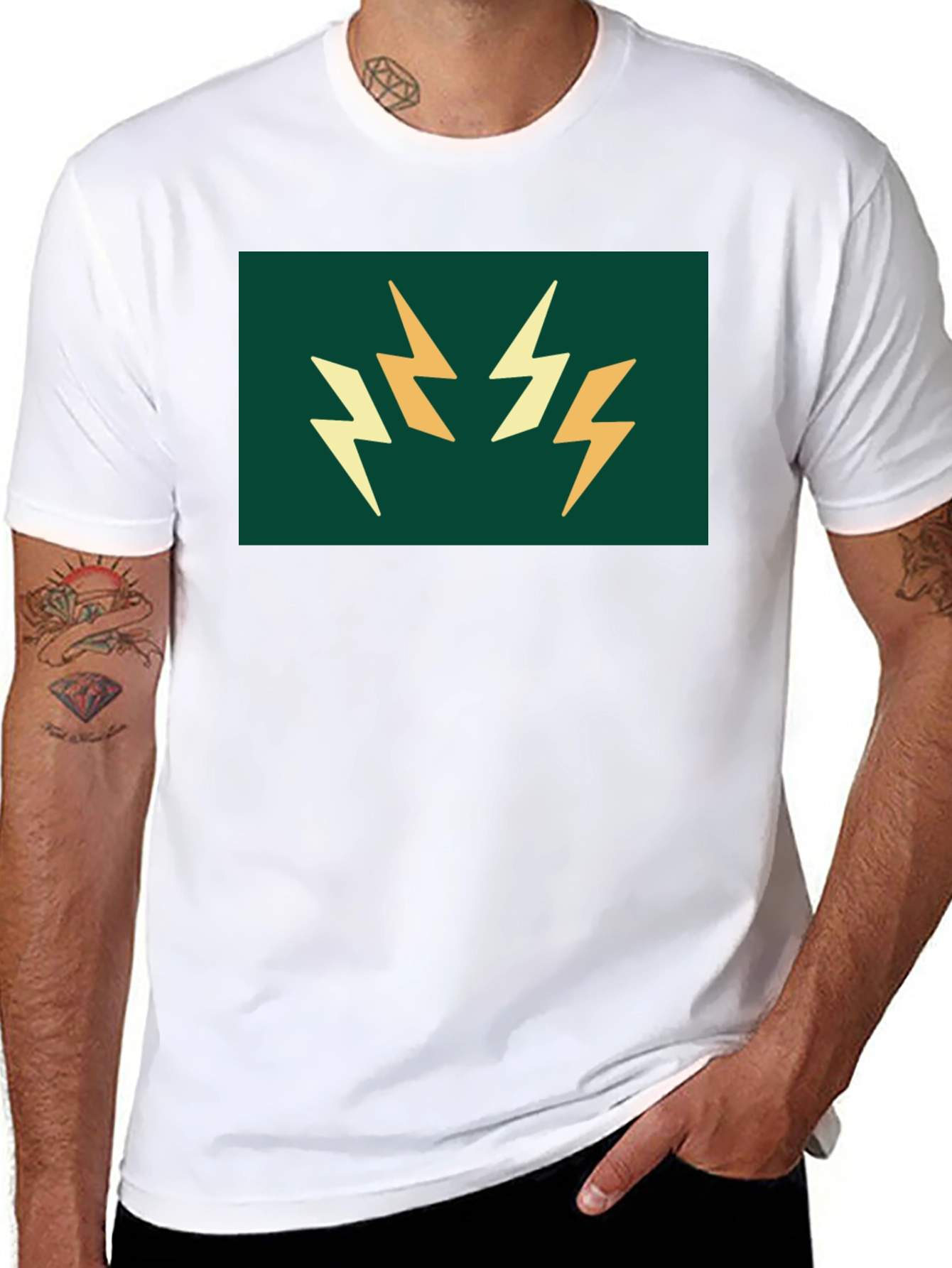 Lightning Bolt Graphic T-Shirt