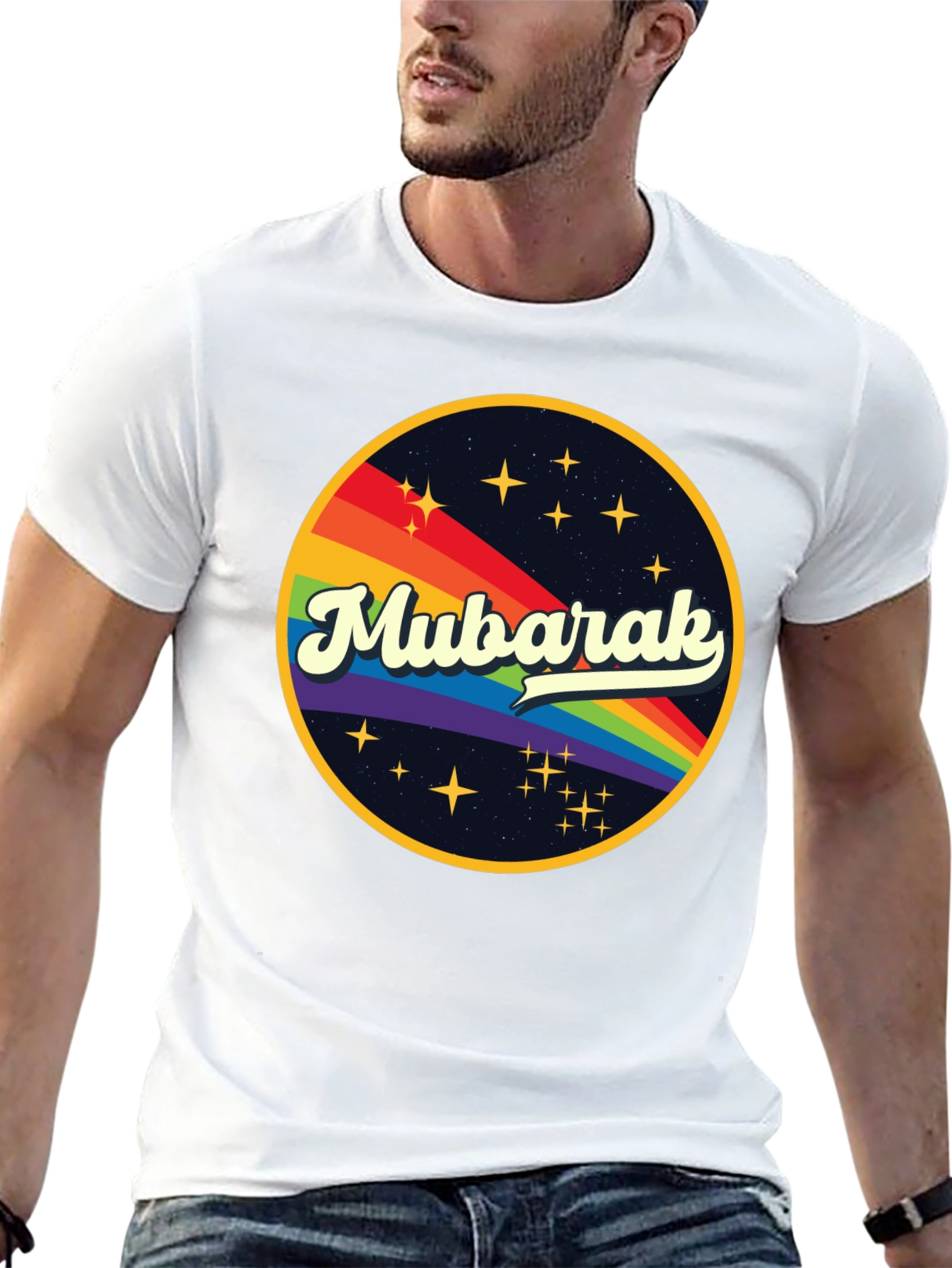 Mubarak Retro Rainbow T-Shirt