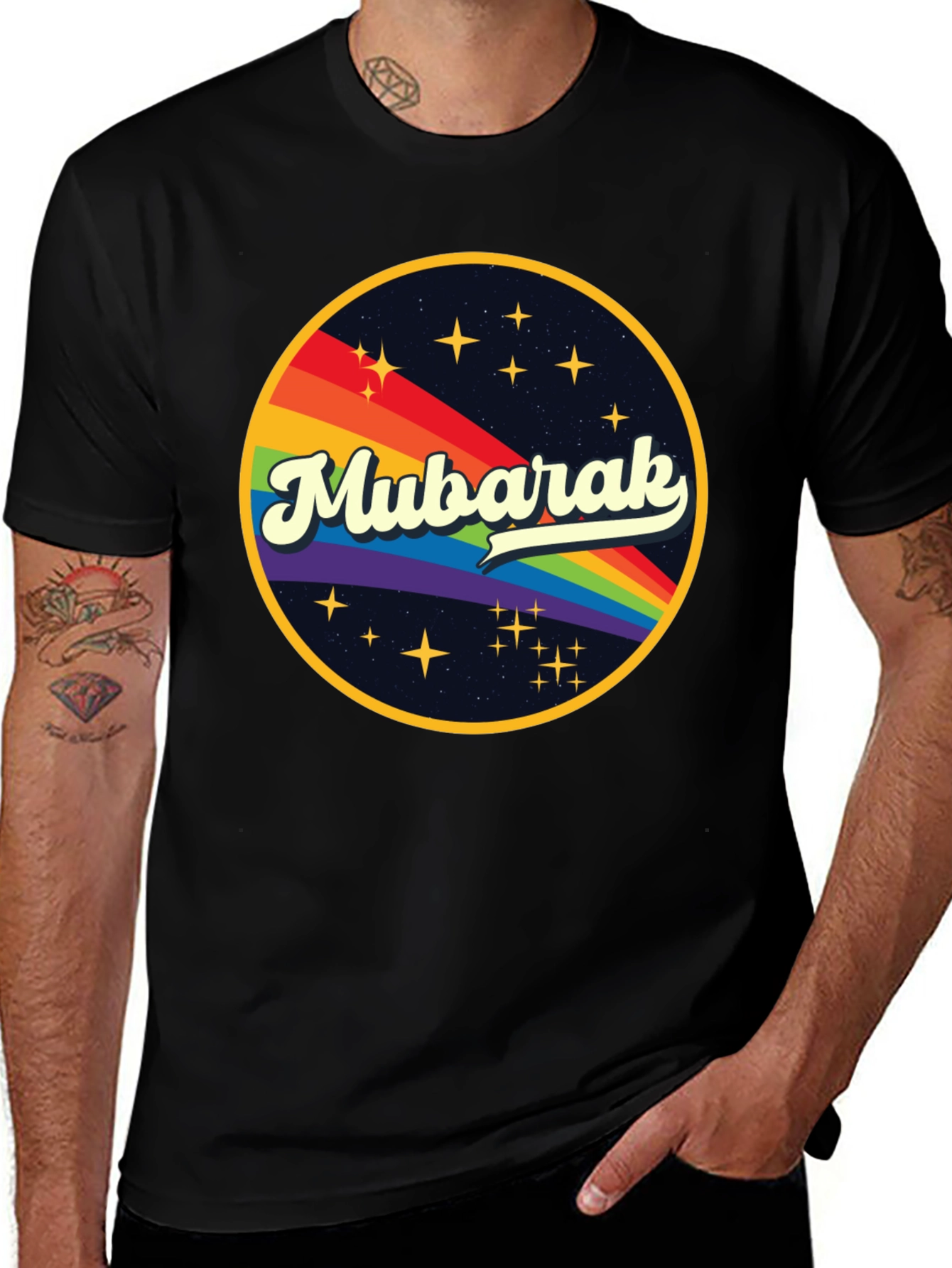 Mubarak Retro Rainbow T-Shirt