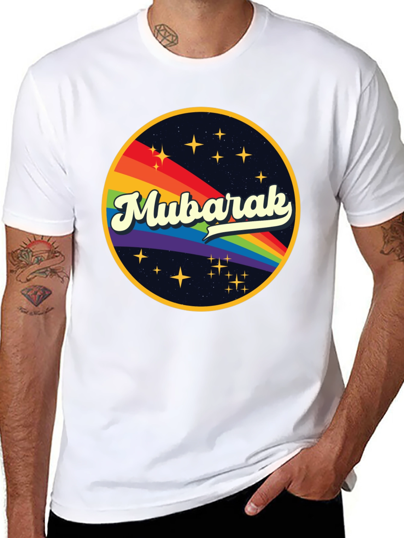 Mubarak Retro Rainbow T-Shirt