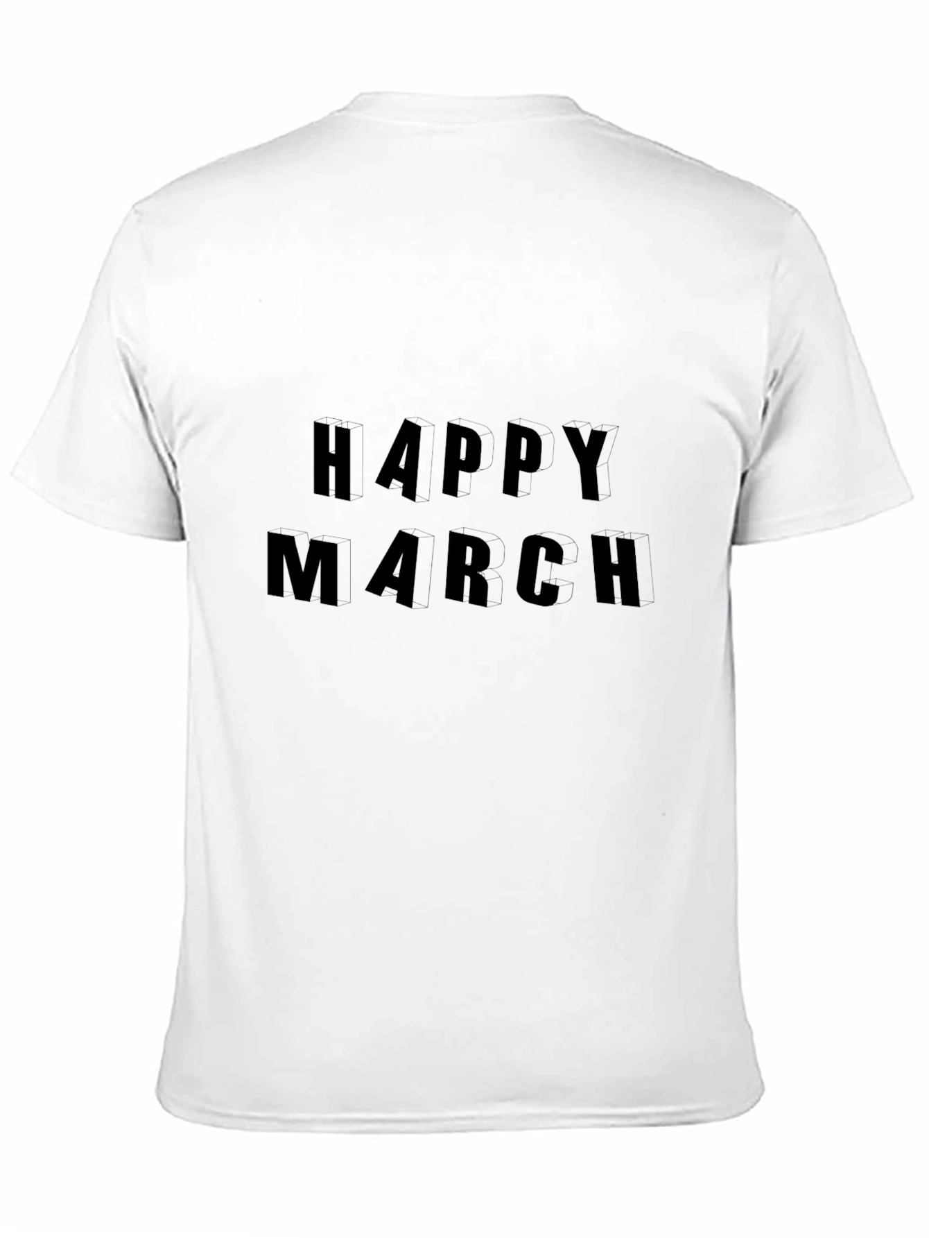Happy March Black T-Shirt
