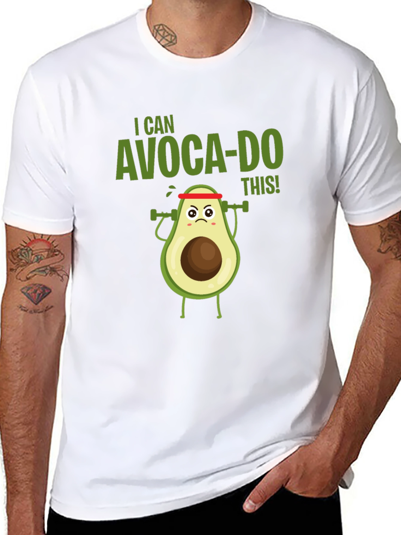 I Can Avoca-Do This! Funny Avocado Workout T-Shirt