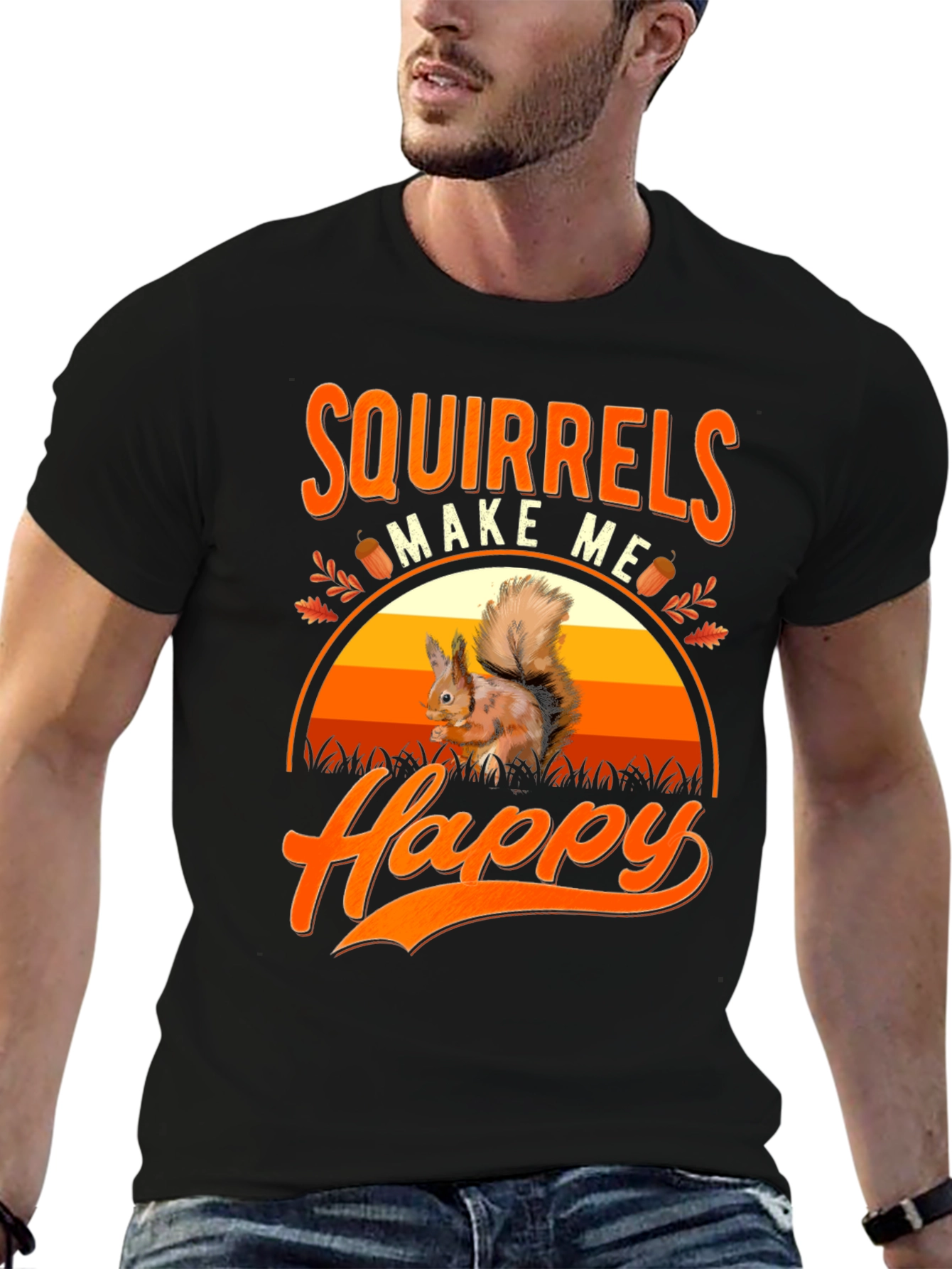 Squirrels Make Me Happy T-Shirt