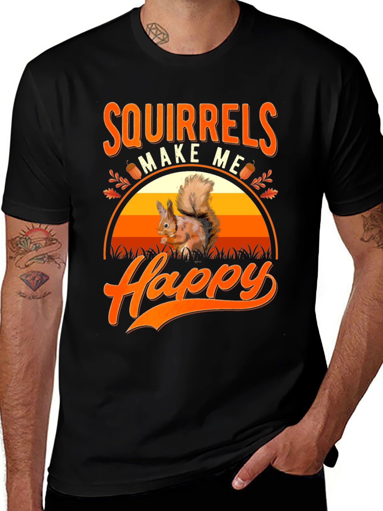 Squirrels Make Me Happy T-Shirt