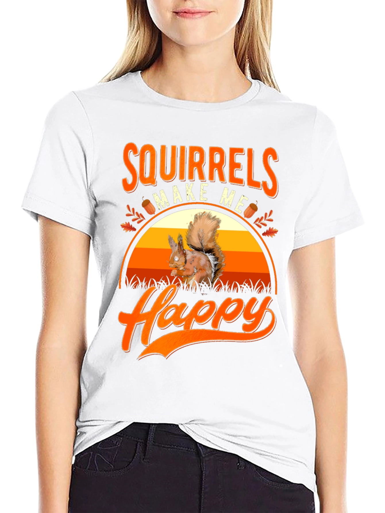 Squirrels Make Me Happy T-Shirt