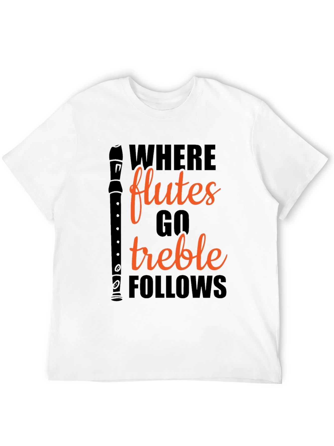 Flute Treble Follows Graphic T-Shirt