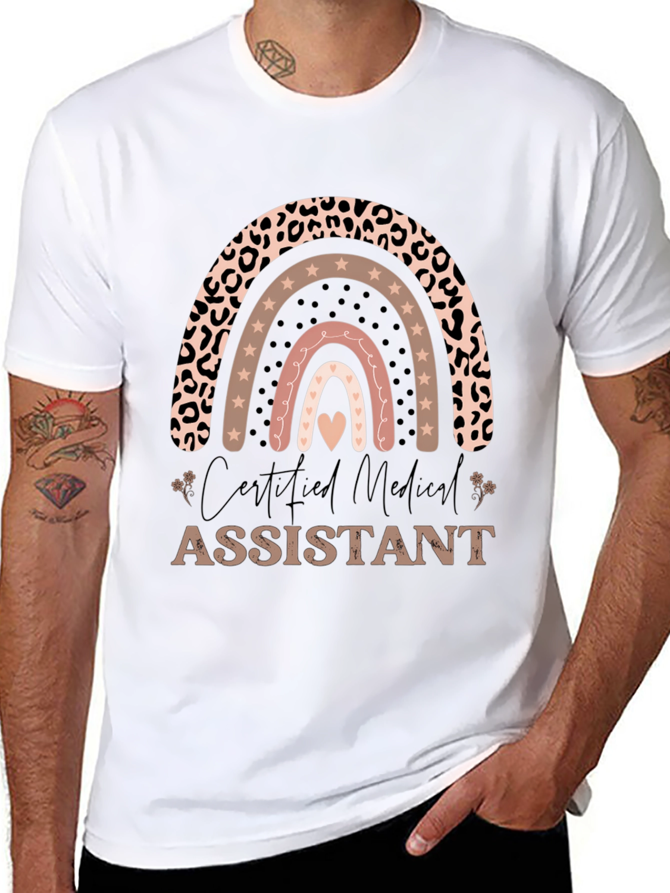 Certified Medical Assistant Rainbow T-Shirt