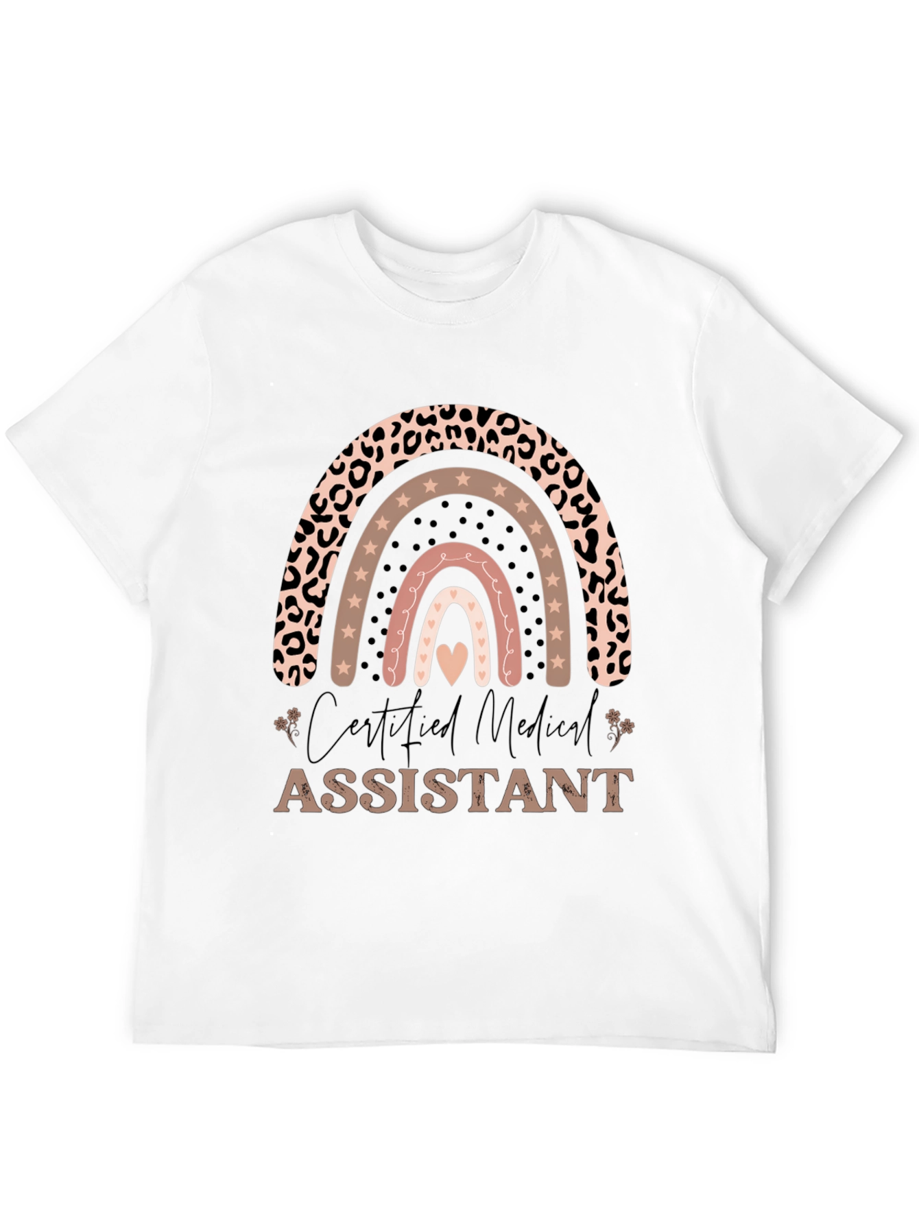 Certified Medical Assistant Rainbow T-Shirt
