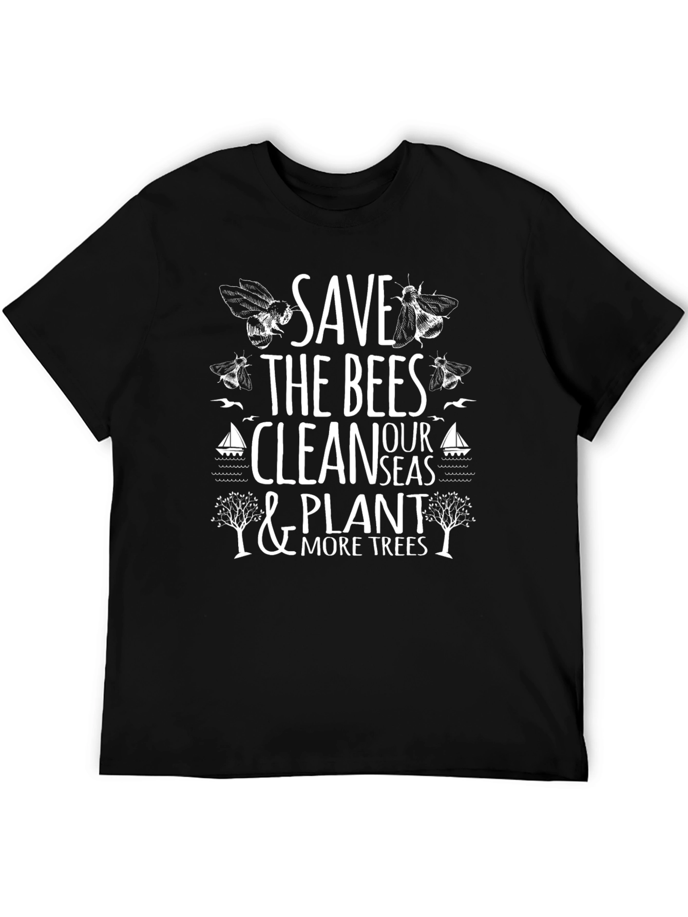 Save the Bees Graphic Tee - Environmental Awareness