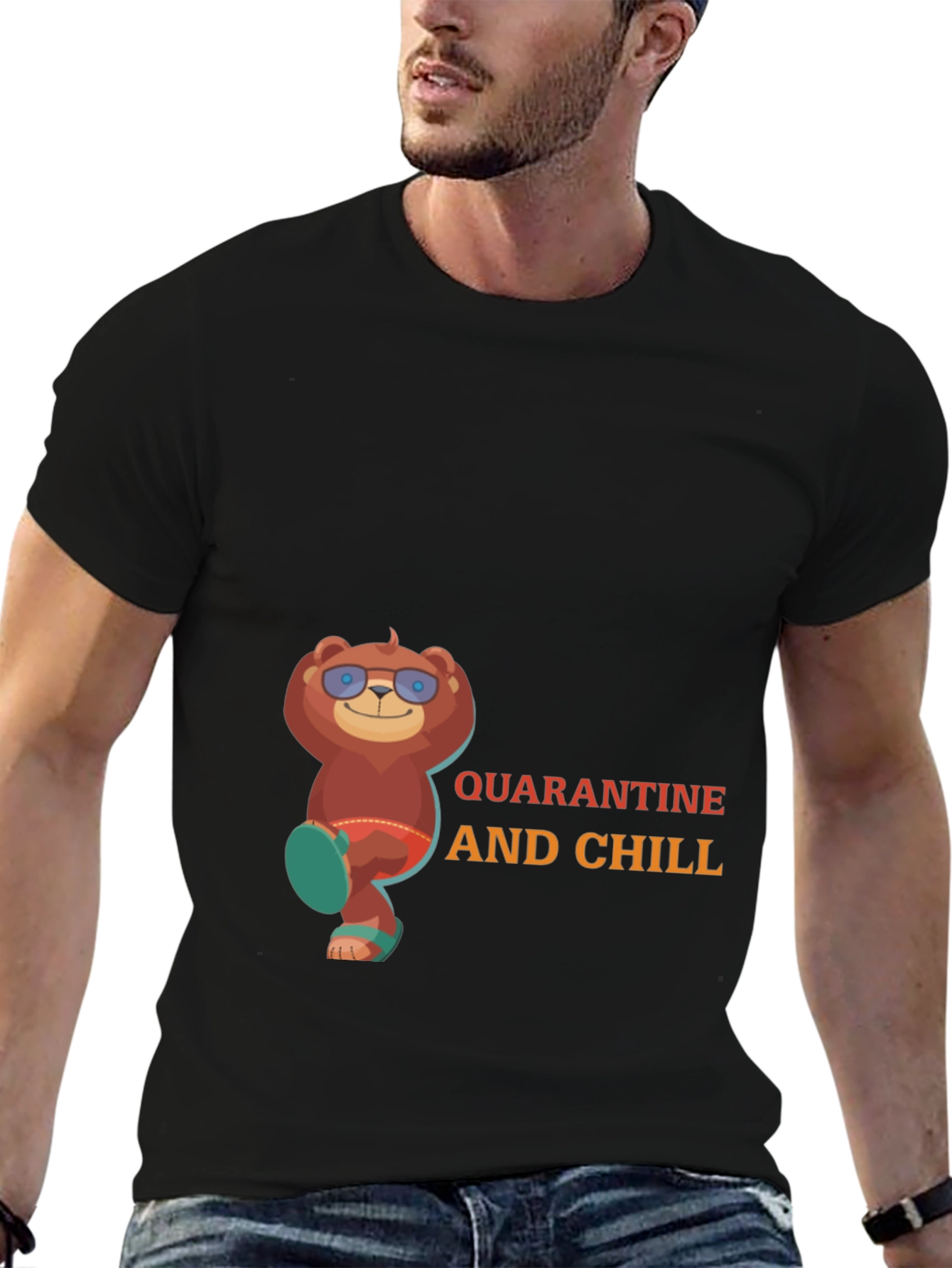 Quarantine and Chill Bear T-Shirt
