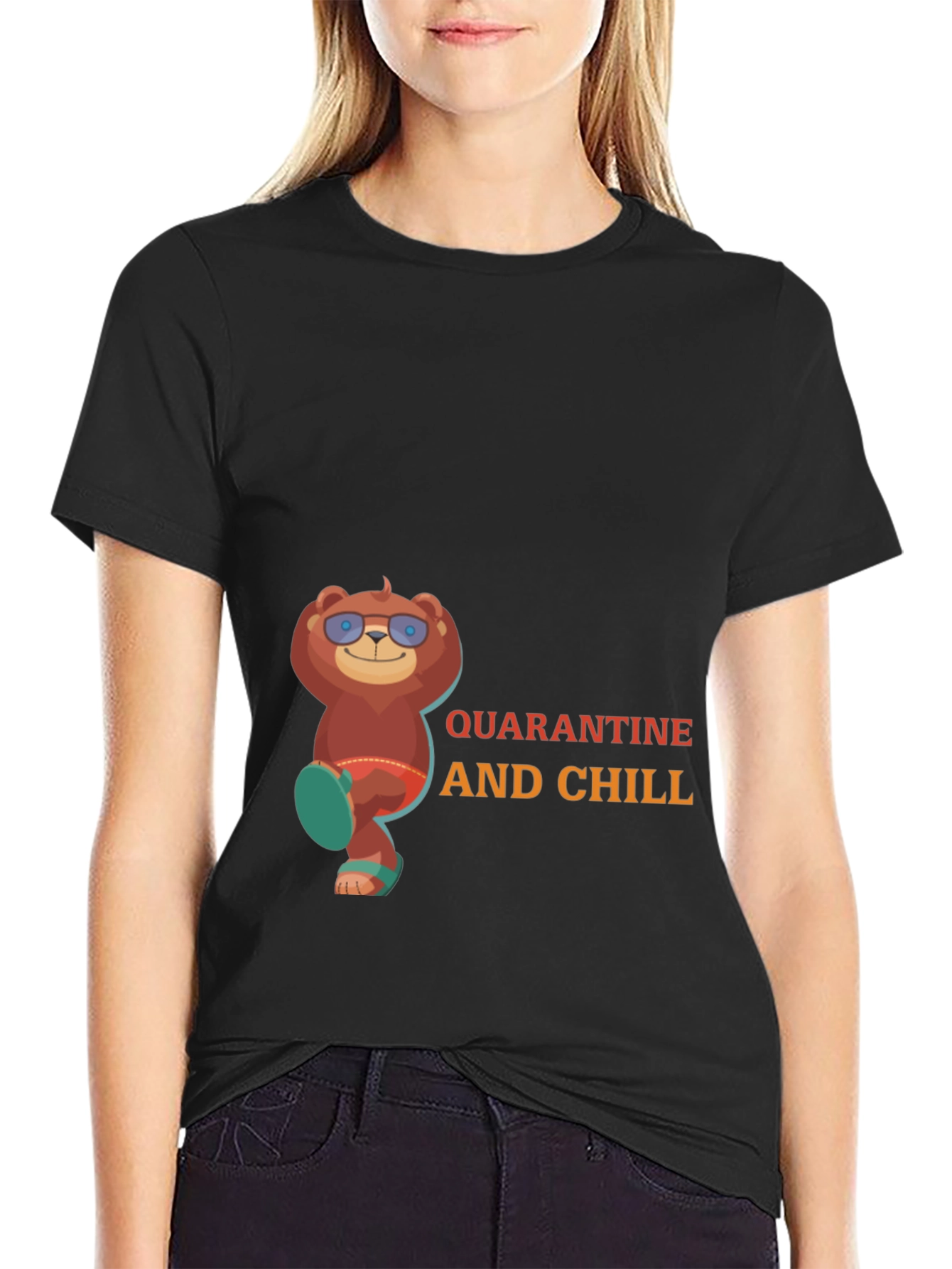 Quarantine and Chill Bear T-Shirt