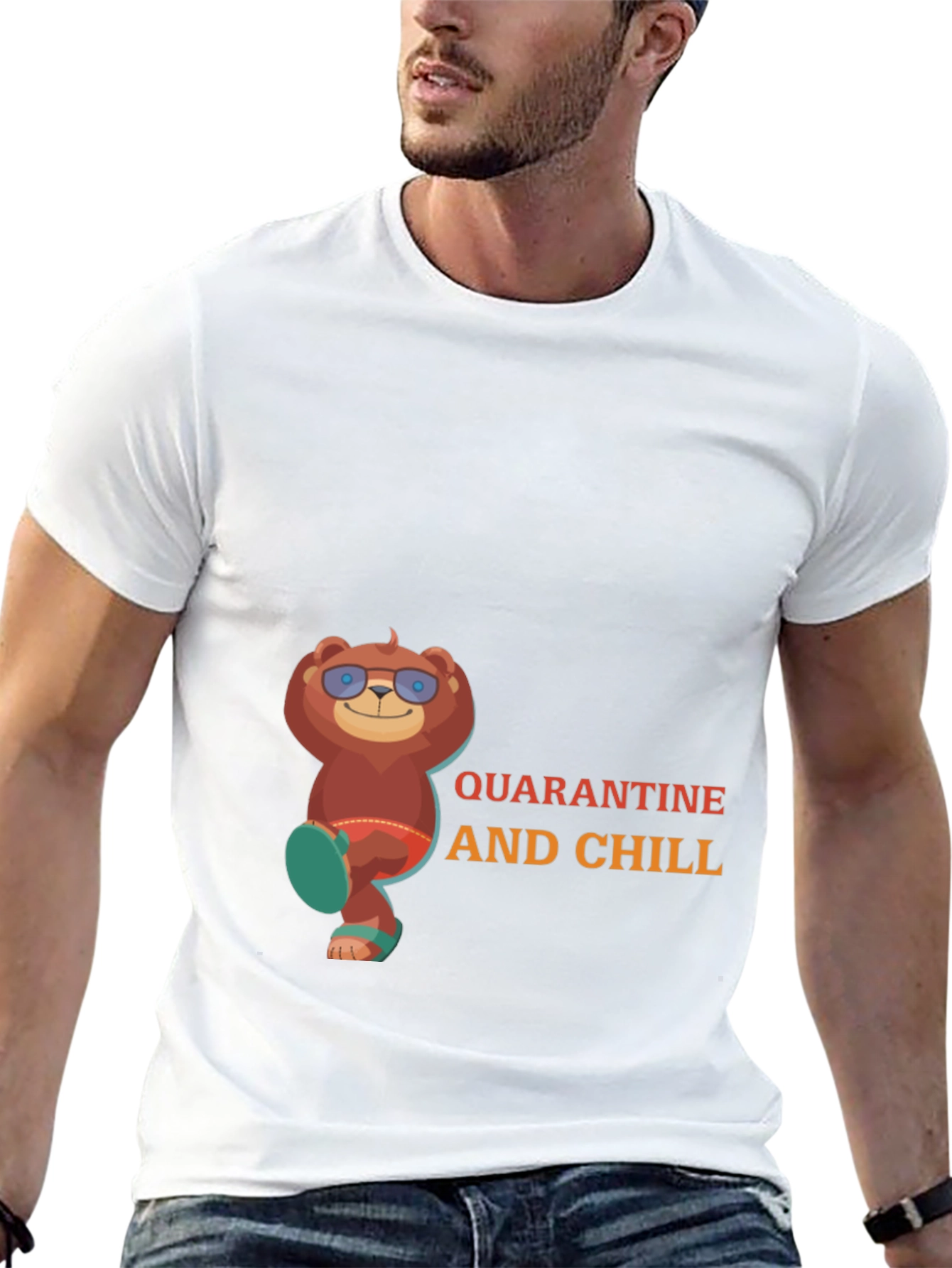 Quarantine and Chill Bear T-Shirt
