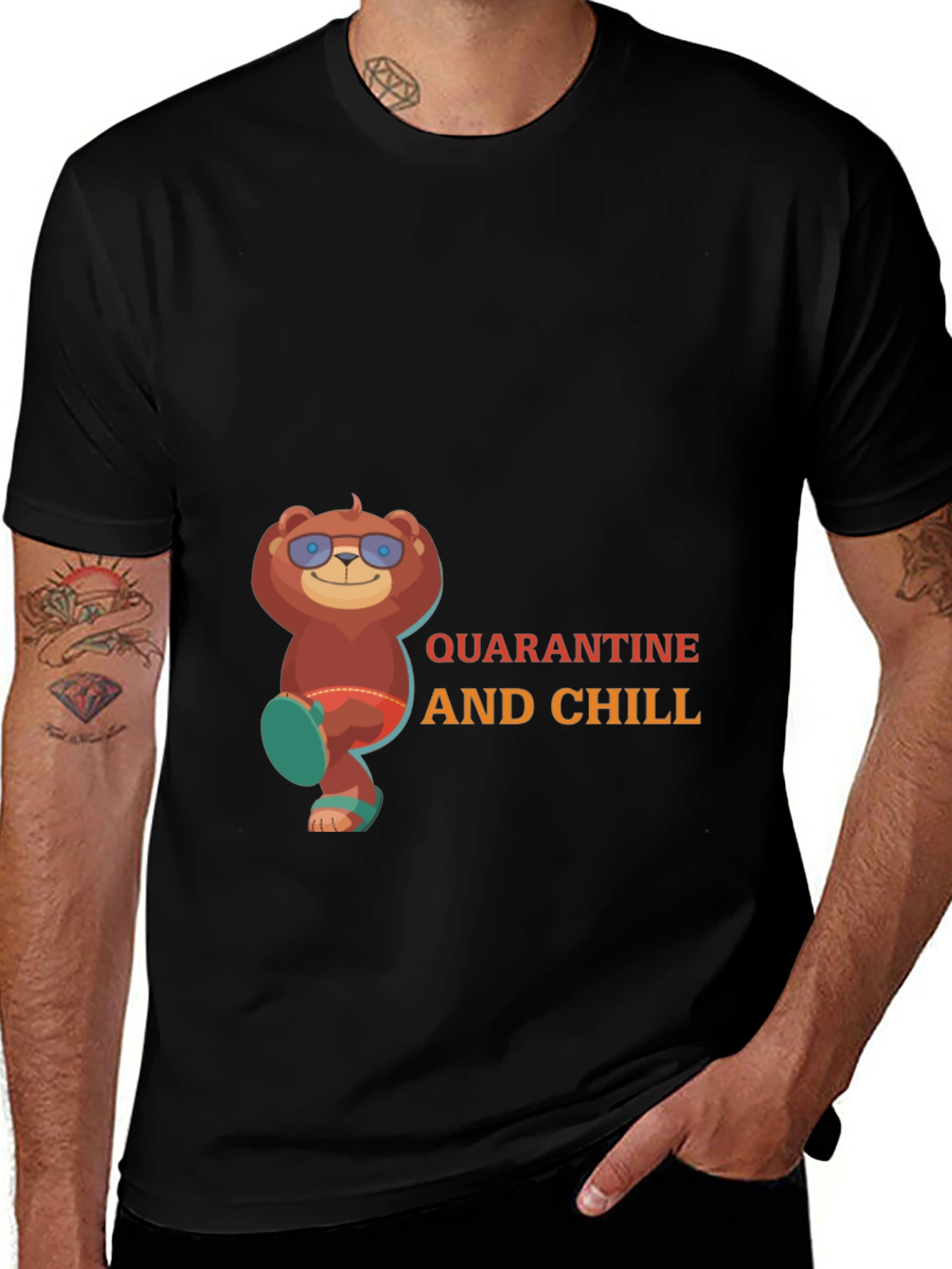 Quarantine and Chill Bear T-Shirt