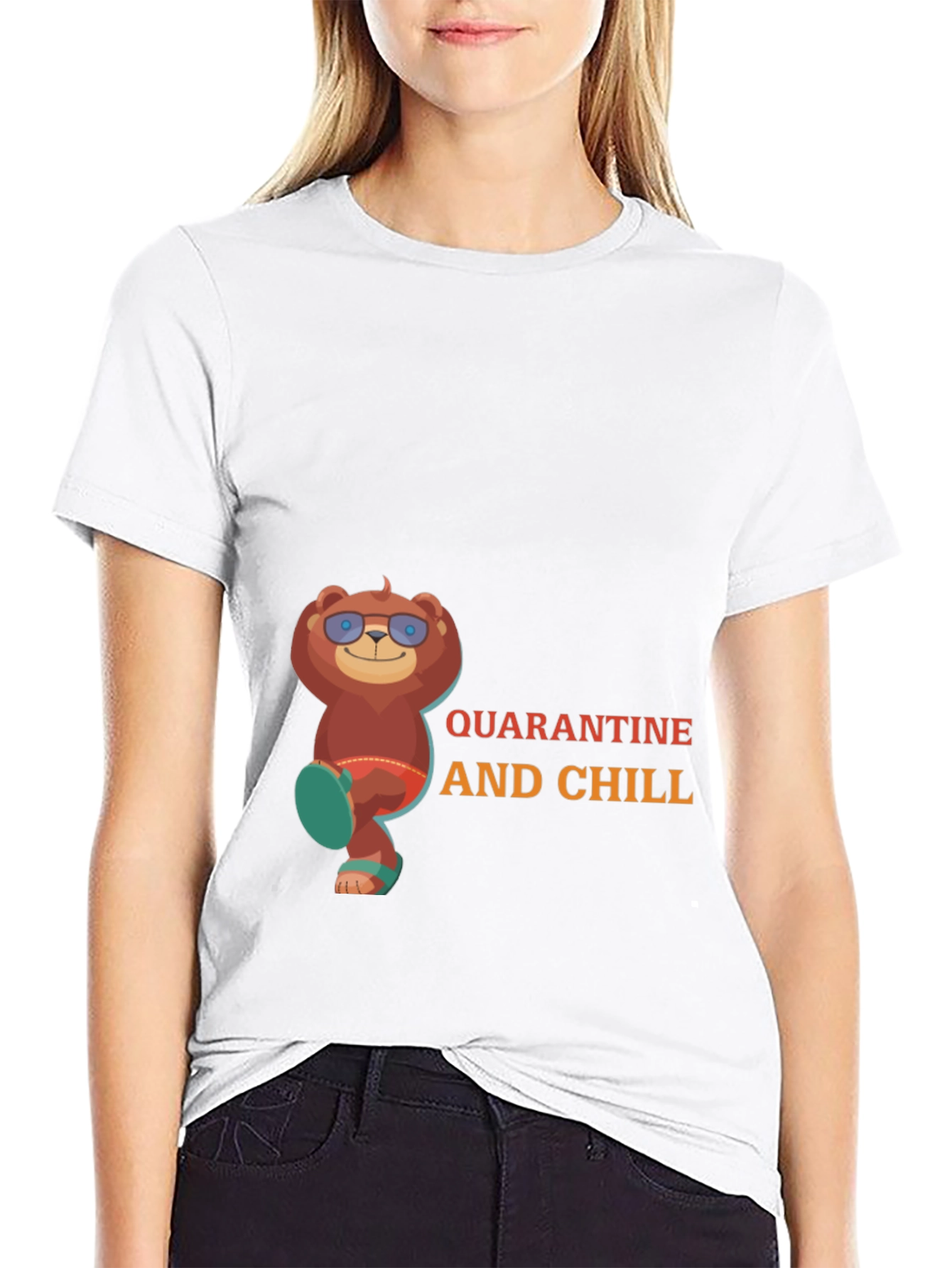 Quarantine and Chill Bear T-Shirt