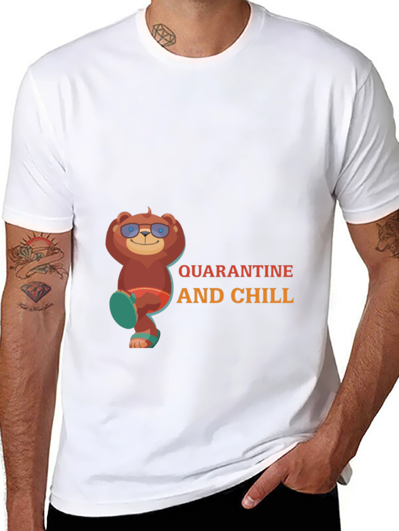 Quarantine and Chill Bear T-Shirt