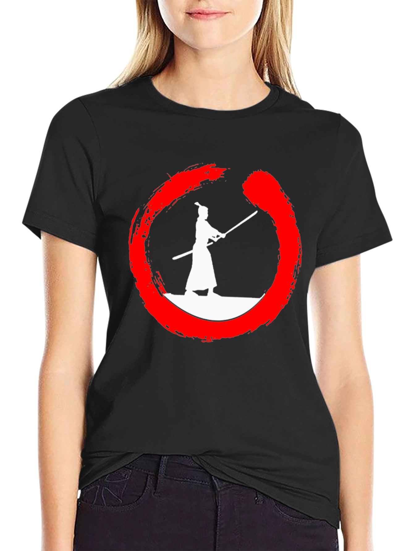 Samurai Zen Circle Graphic Tee