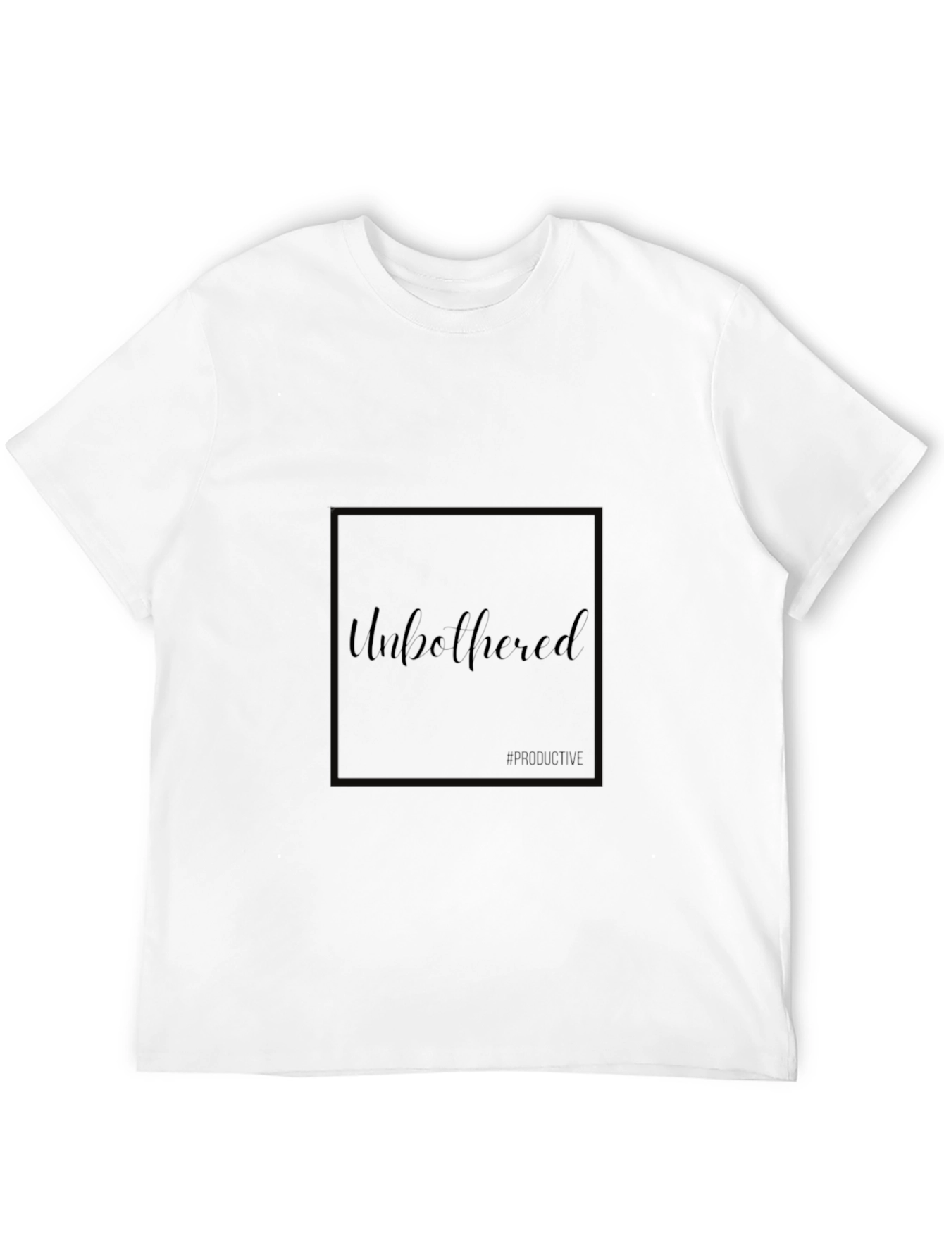 Unbothered Black T-Shirt - Modern Casual Fit