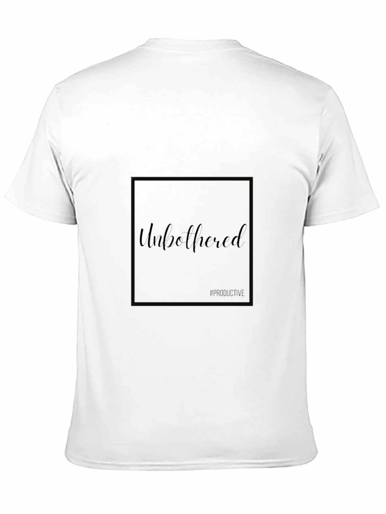 Unbothered Black T-Shirt - Modern Casual Fit