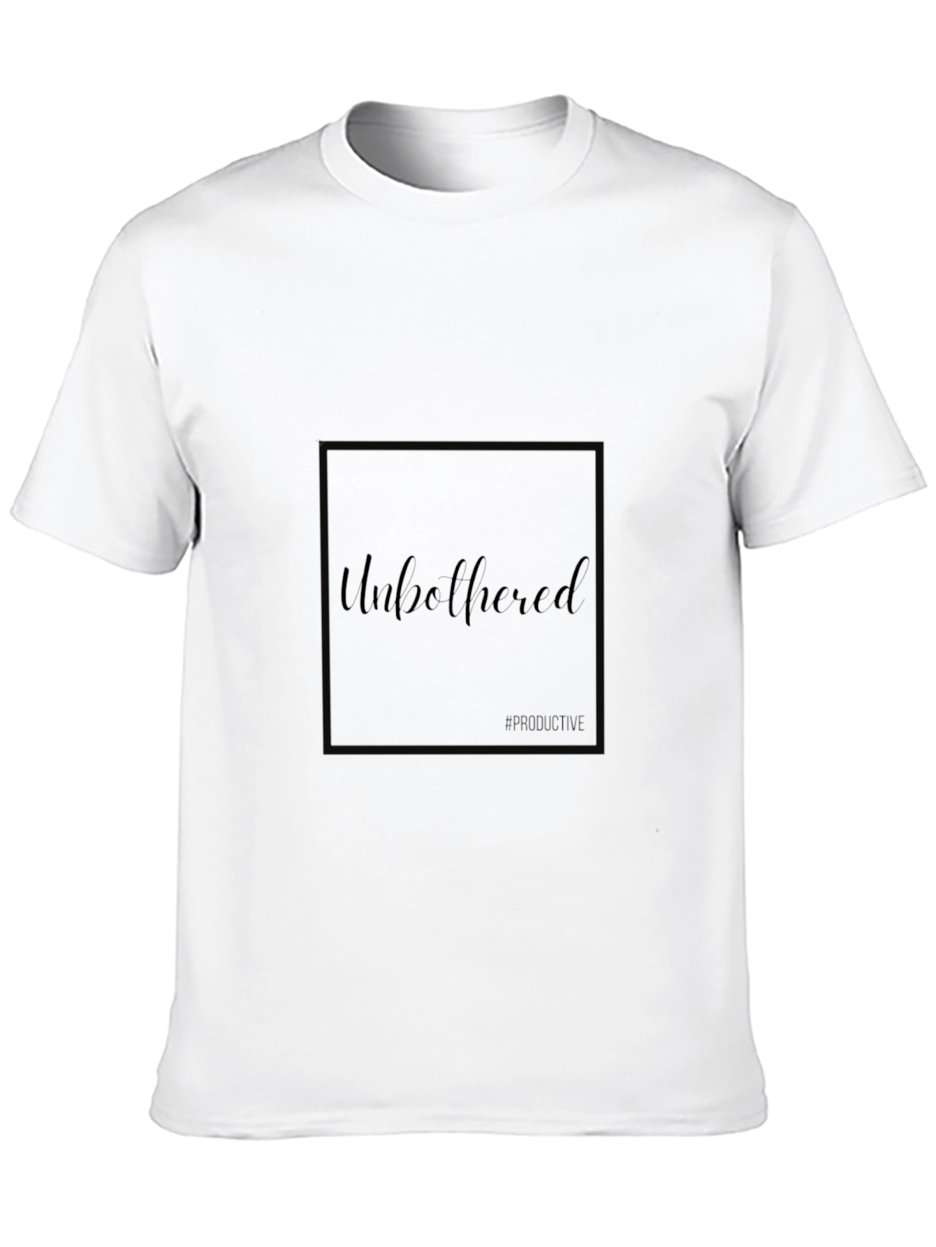 Unbothered Black T-Shirt - Modern Casual Fit
