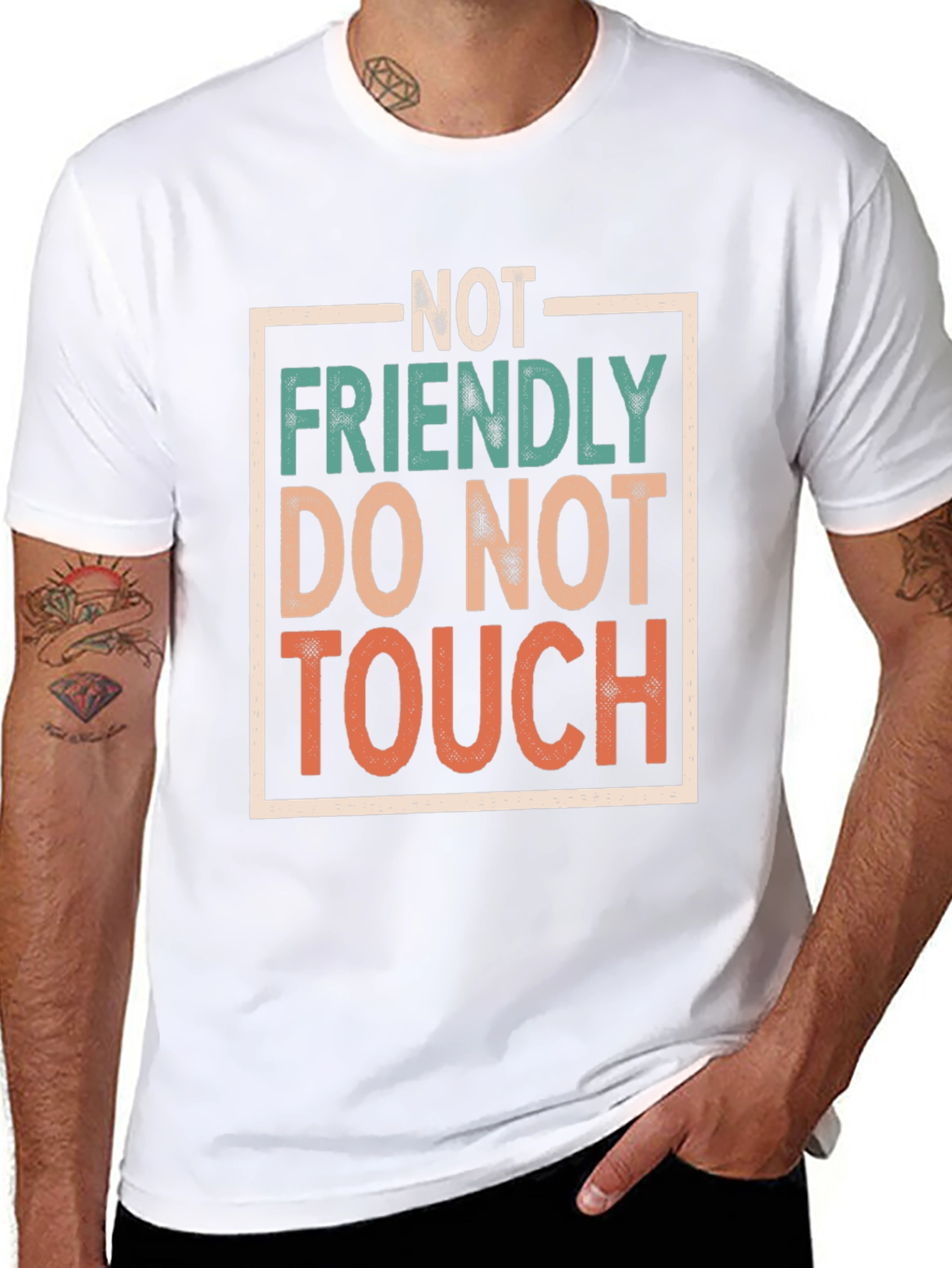 Not Friendly Graphic Tee - Funny Sarcastic T-Shirt