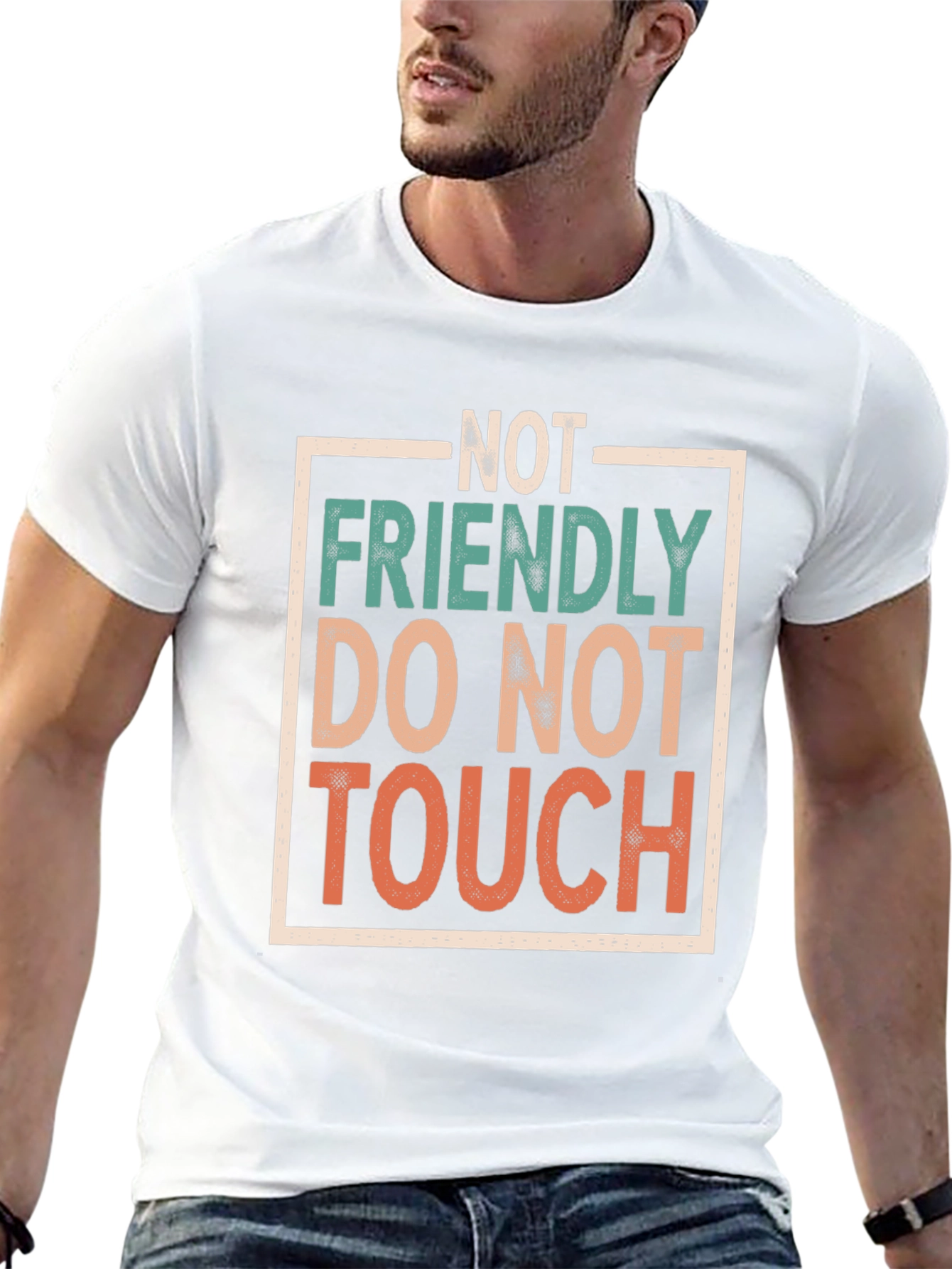Not Friendly Graphic Tee - Funny Sarcastic T-Shirt