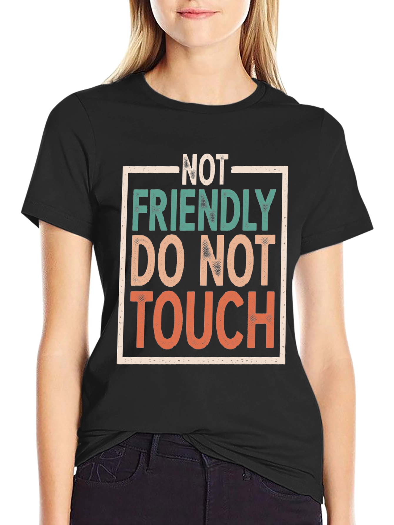 Not Friendly Graphic Tee - Funny Sarcastic T-Shirt