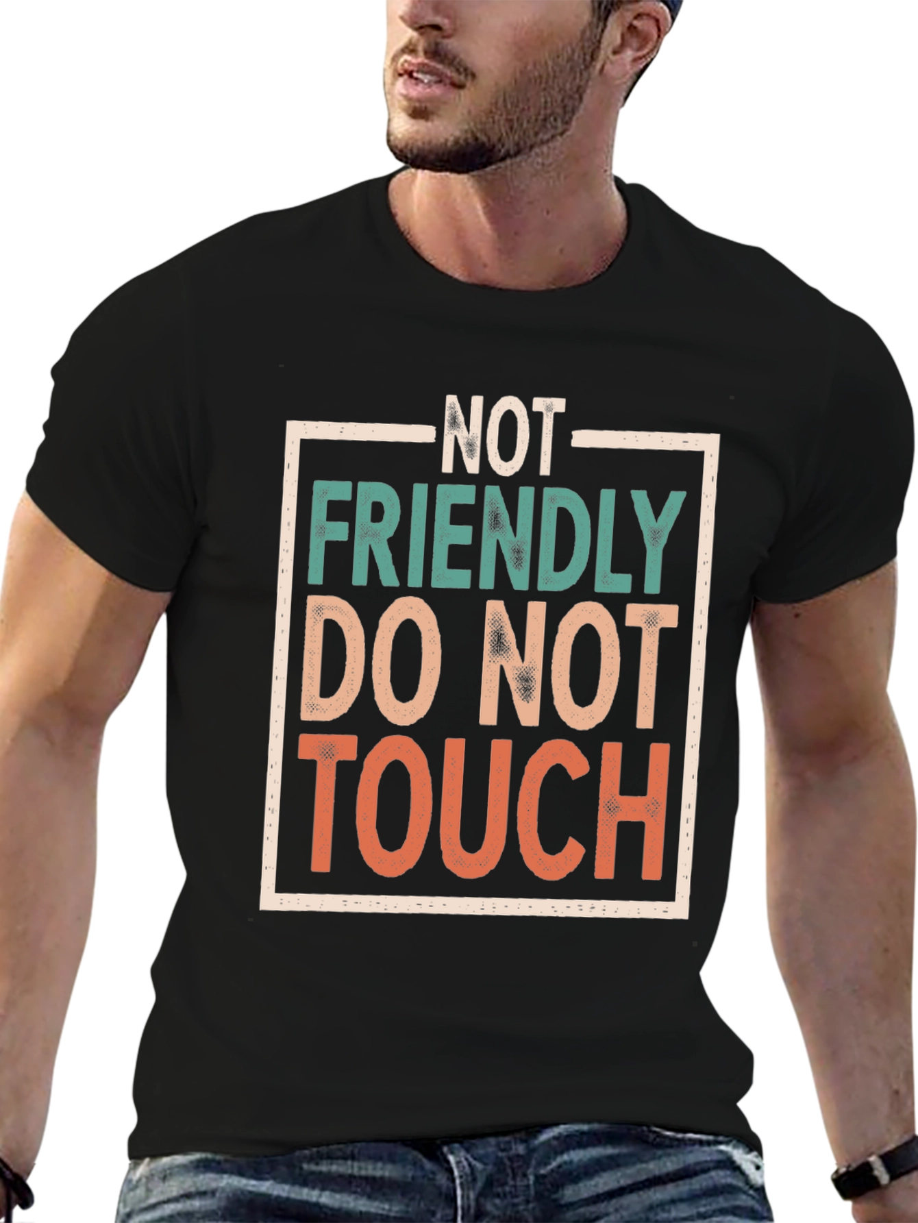 Not Friendly Graphic Tee - Funny Sarcastic T-Shirt