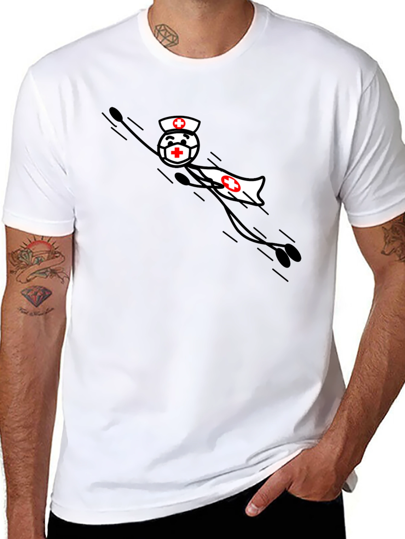 Superhero Nurse T-Shirt - Medical Hero Tee