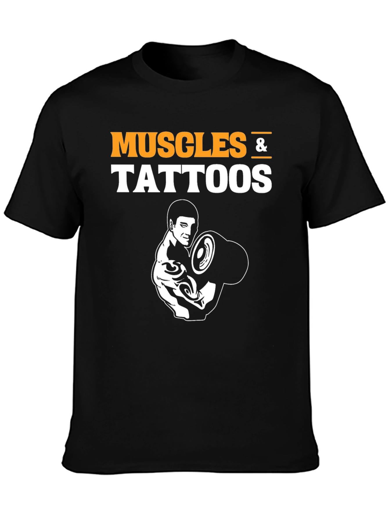 Muscles & Tattoos Black Graphic T-Shirt