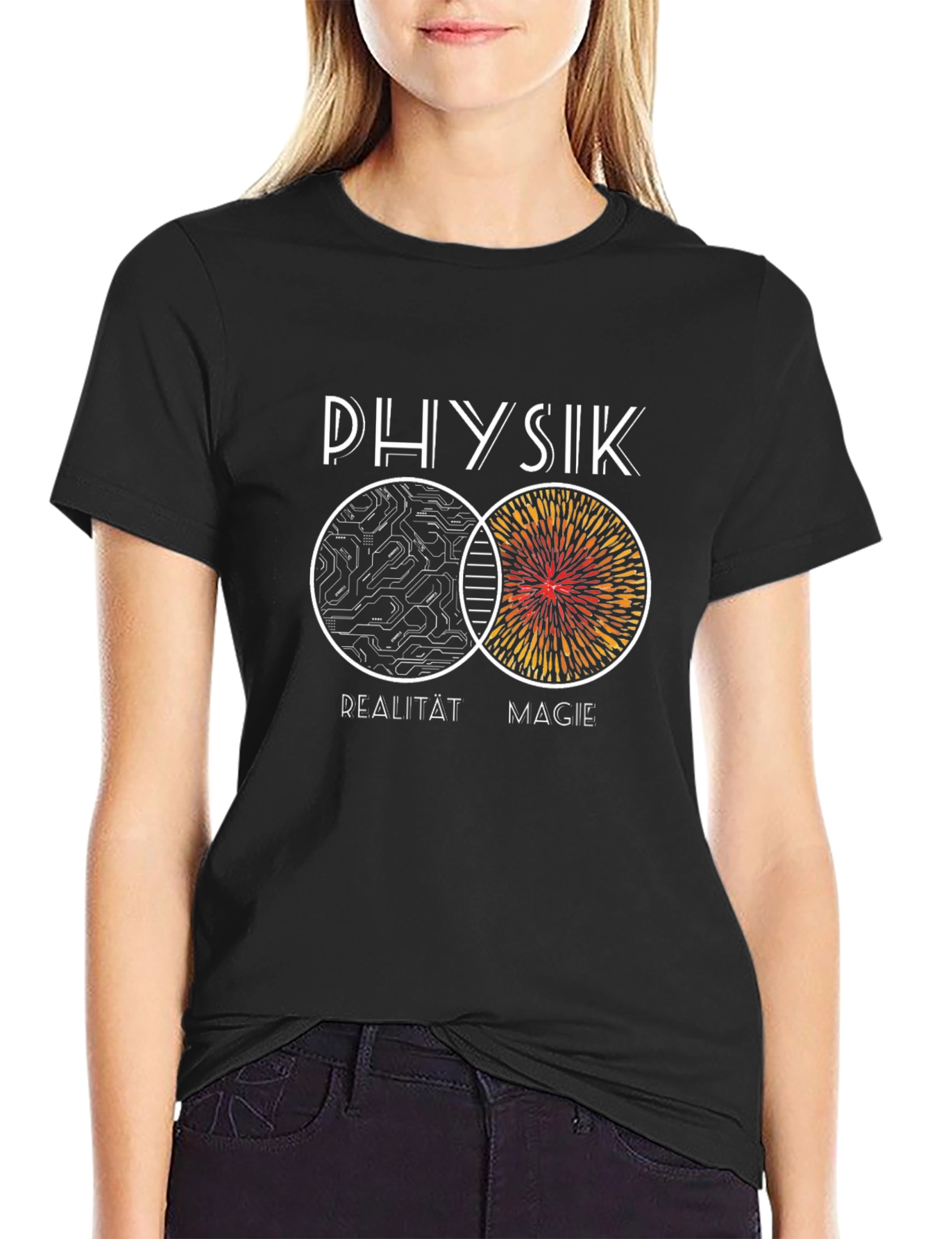 Physik Reality & Magic Graphic Tee - Black