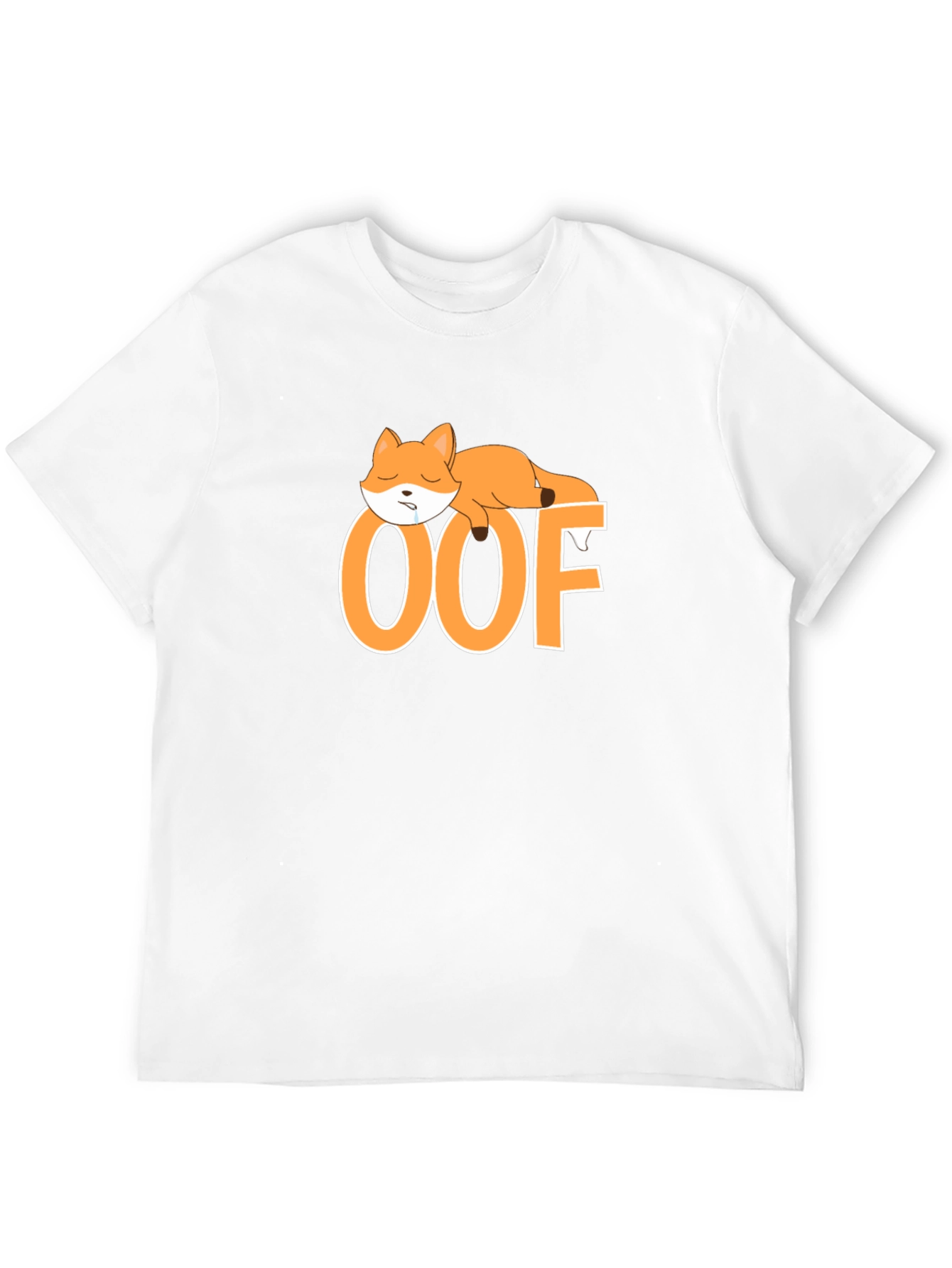 OOF Sleepy Fox T-Shirt - Cute & Comfy