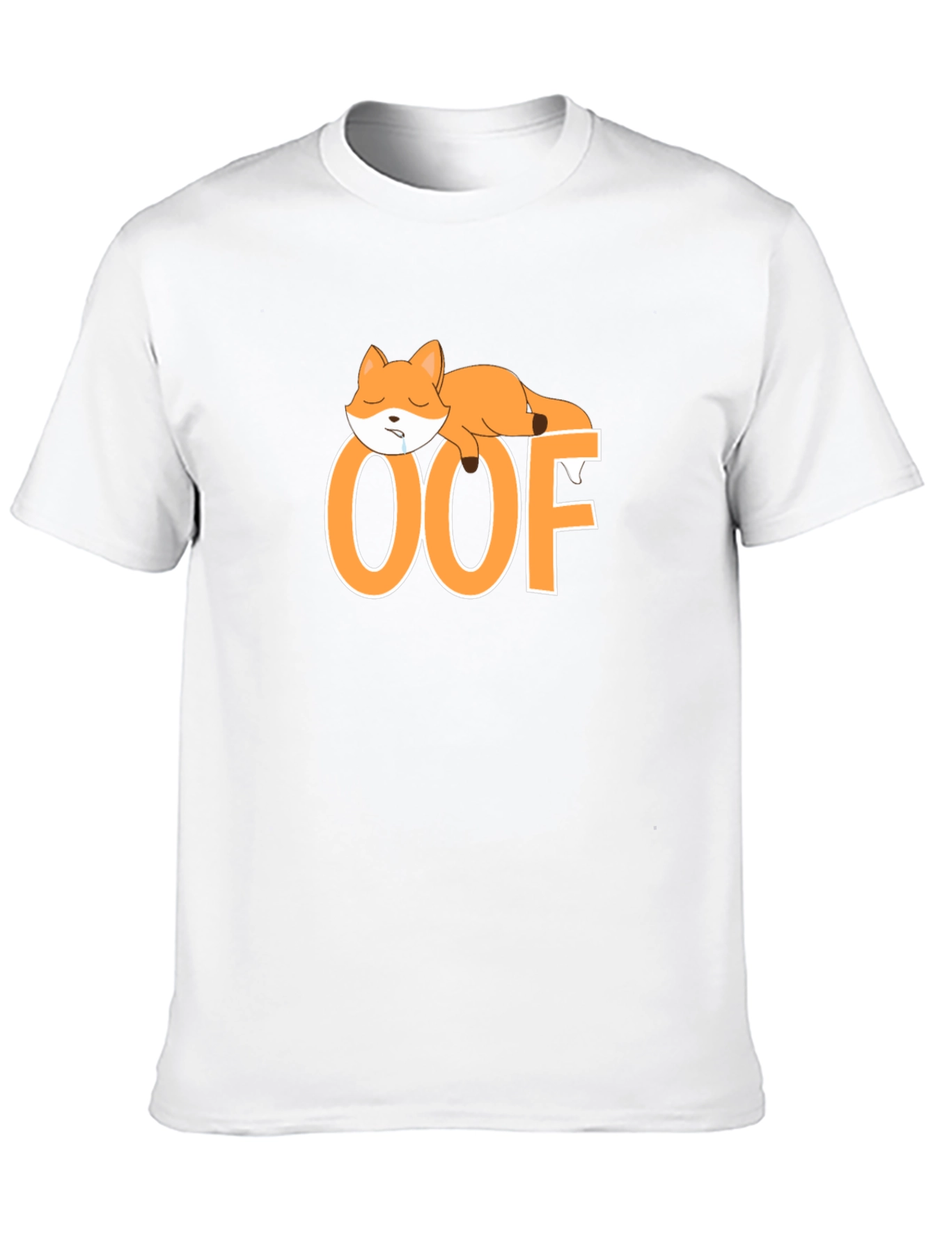 OOF Sleepy Fox T-Shirt - Cute & Comfy