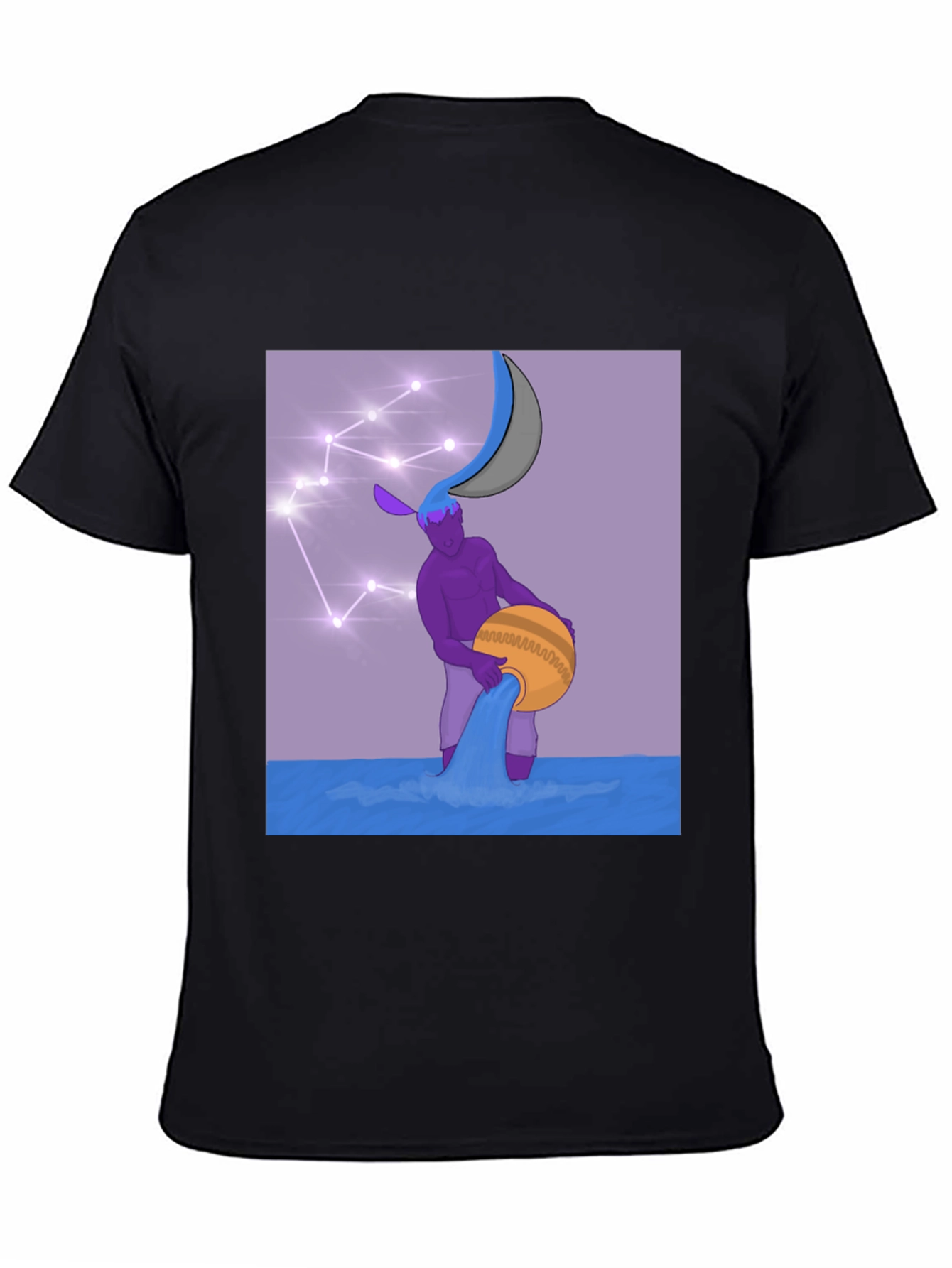Aquarius Pouring Water Constellation T-Shirt