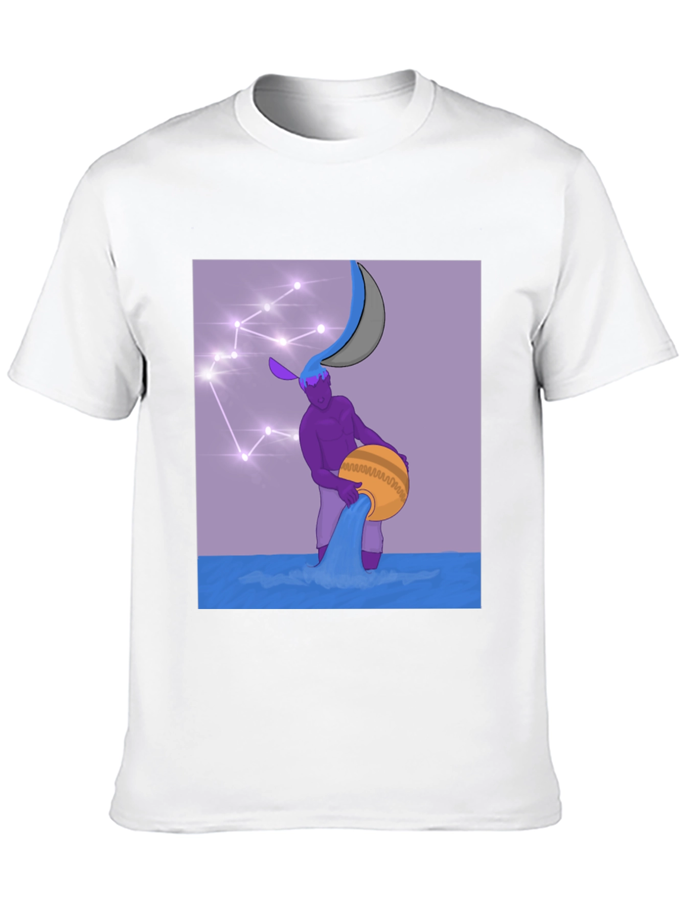 Aquarius Pouring Water Constellation T-Shirt