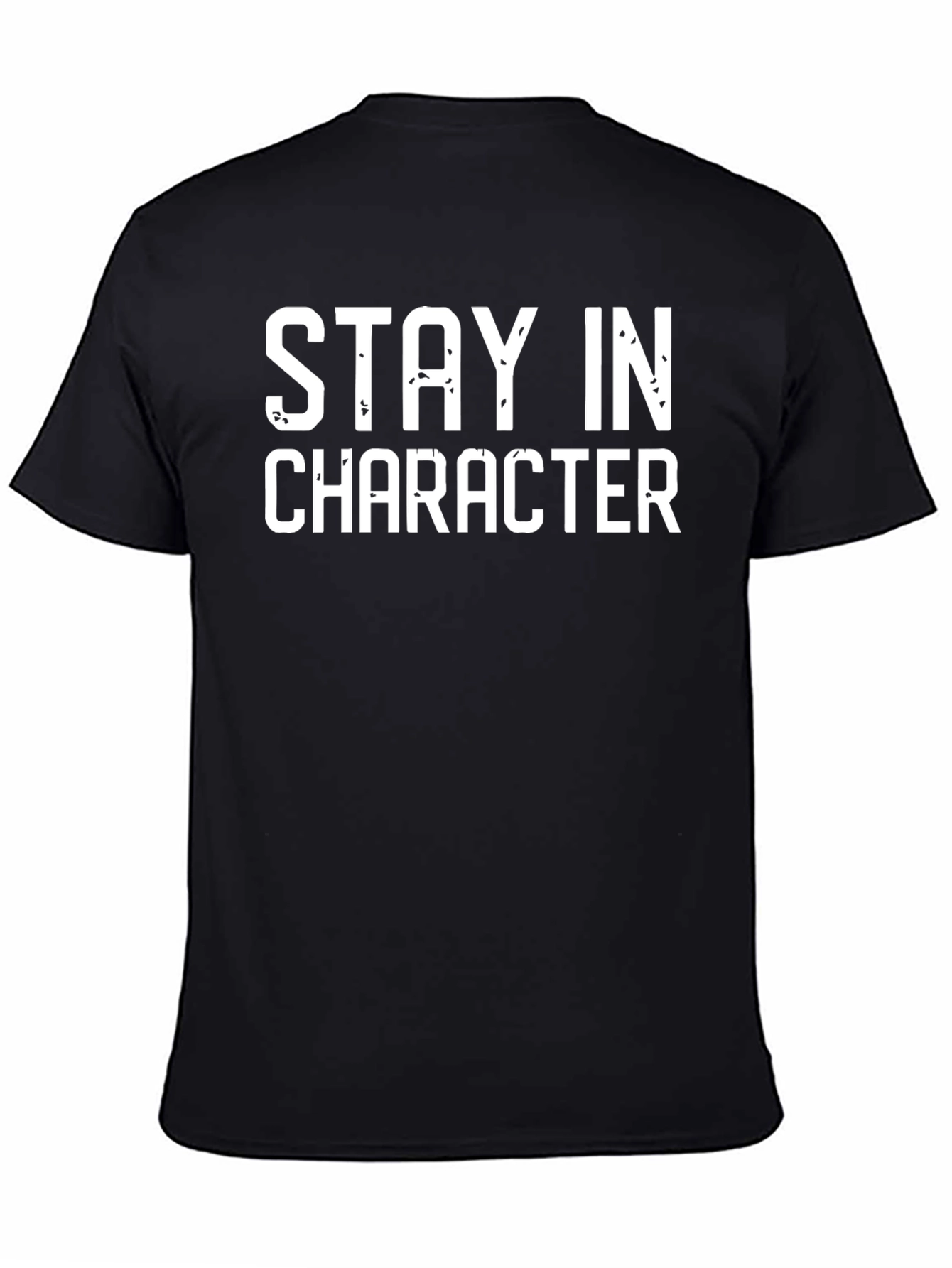 Stay In Character Black Graphic T-Shirt
