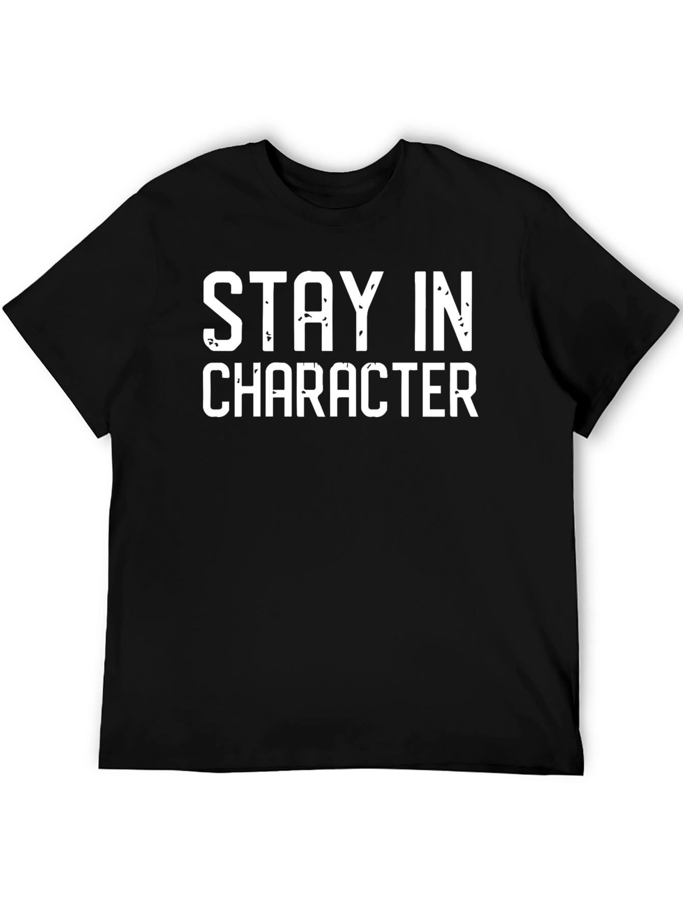 Stay In Character Black Graphic T-Shirt