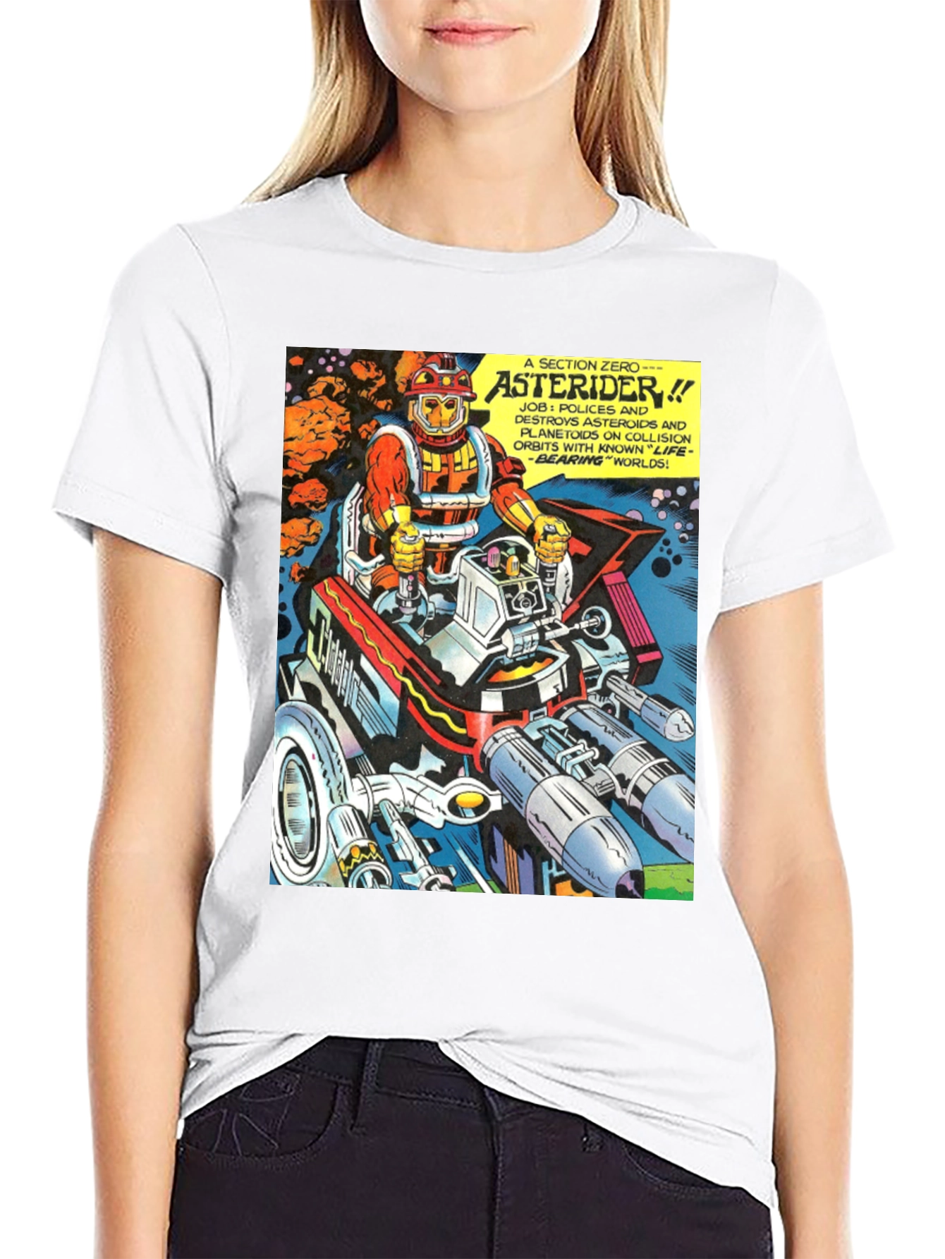 Asterider Comic T-Shirt - Space Patrol Tee