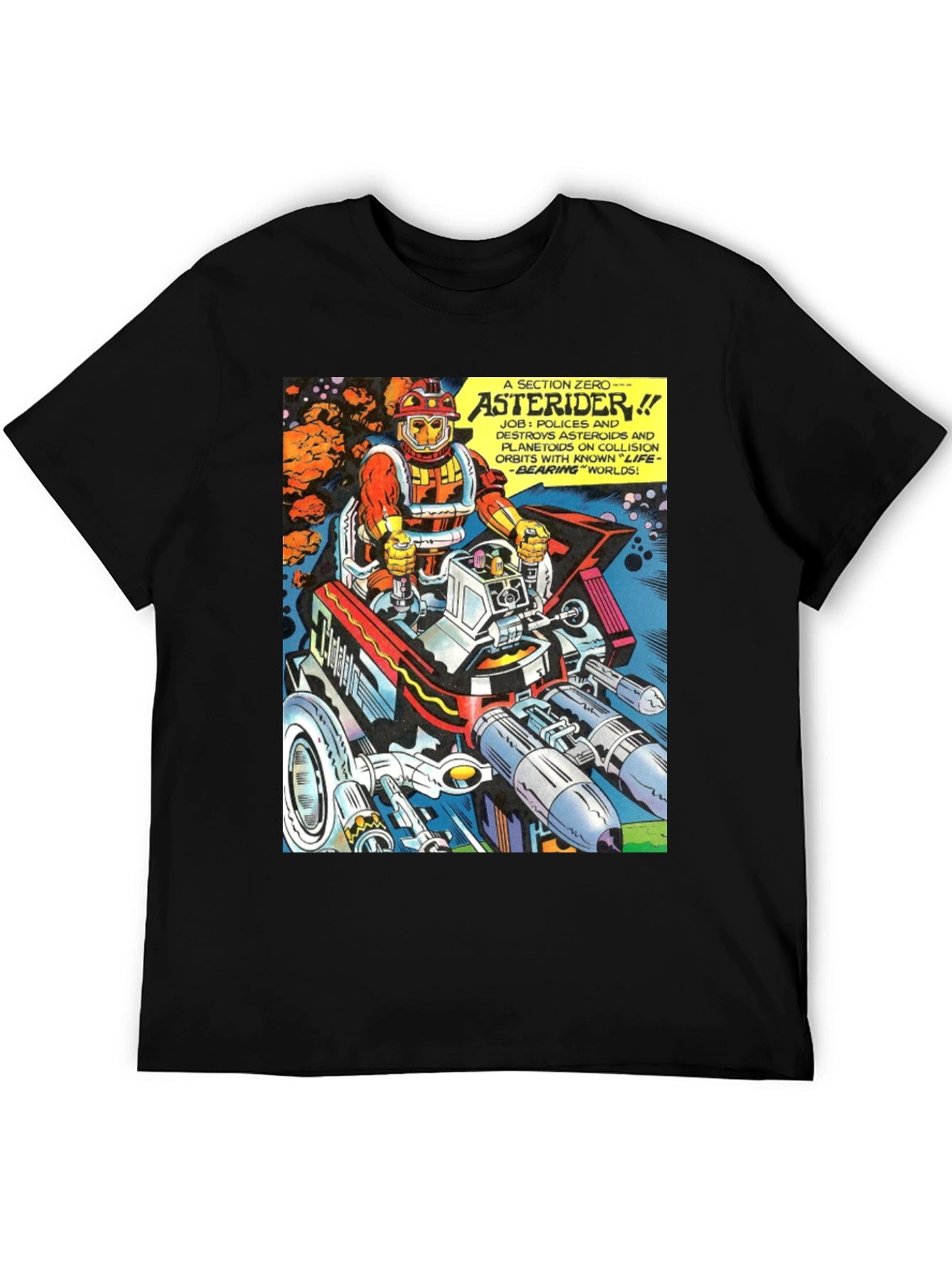 Asterider Comic T-Shirt - Space Patrol Tee