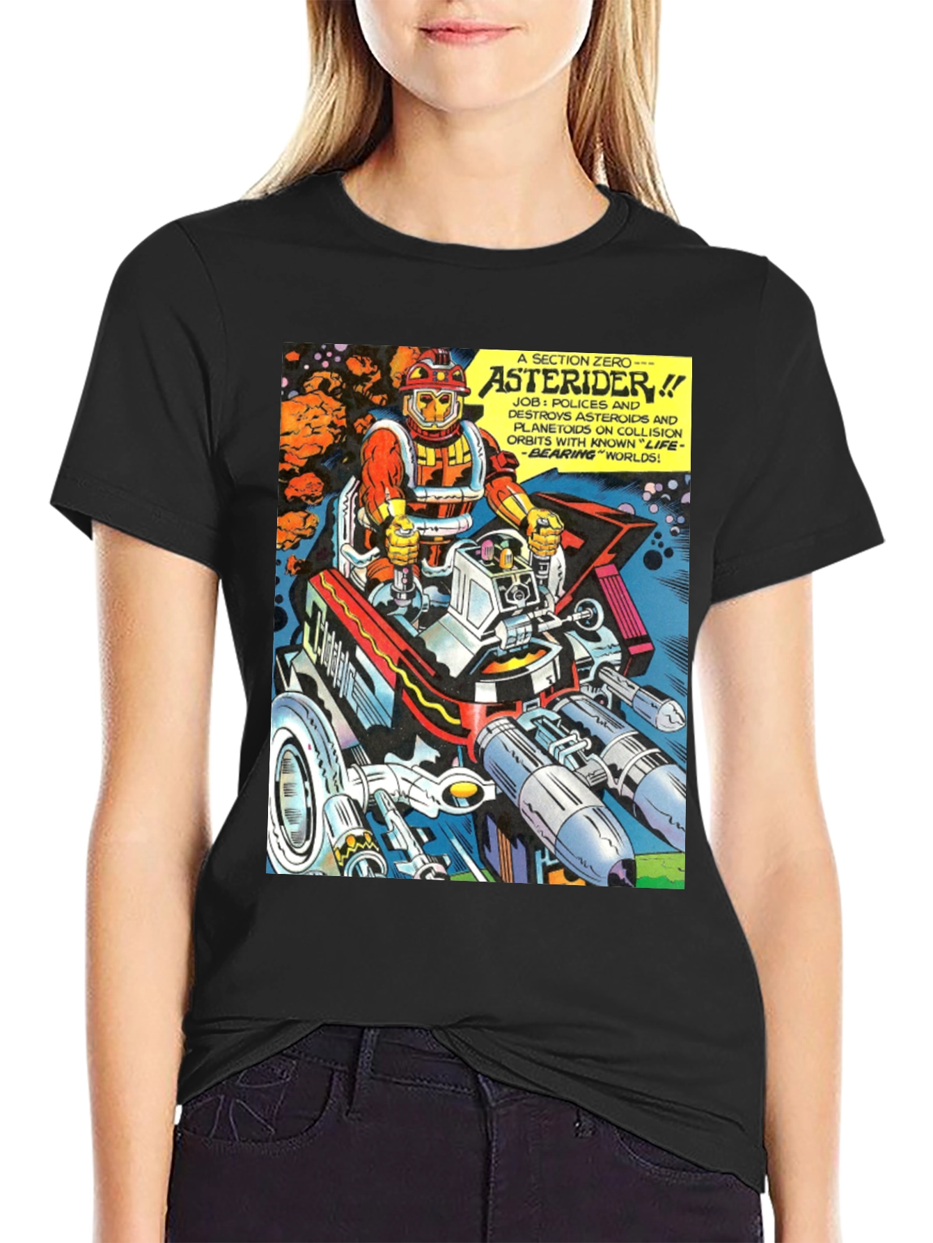 Asterider Comic T-Shirt - Space Patrol Tee